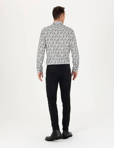 Siyah Slim Fit Jean Pantolon