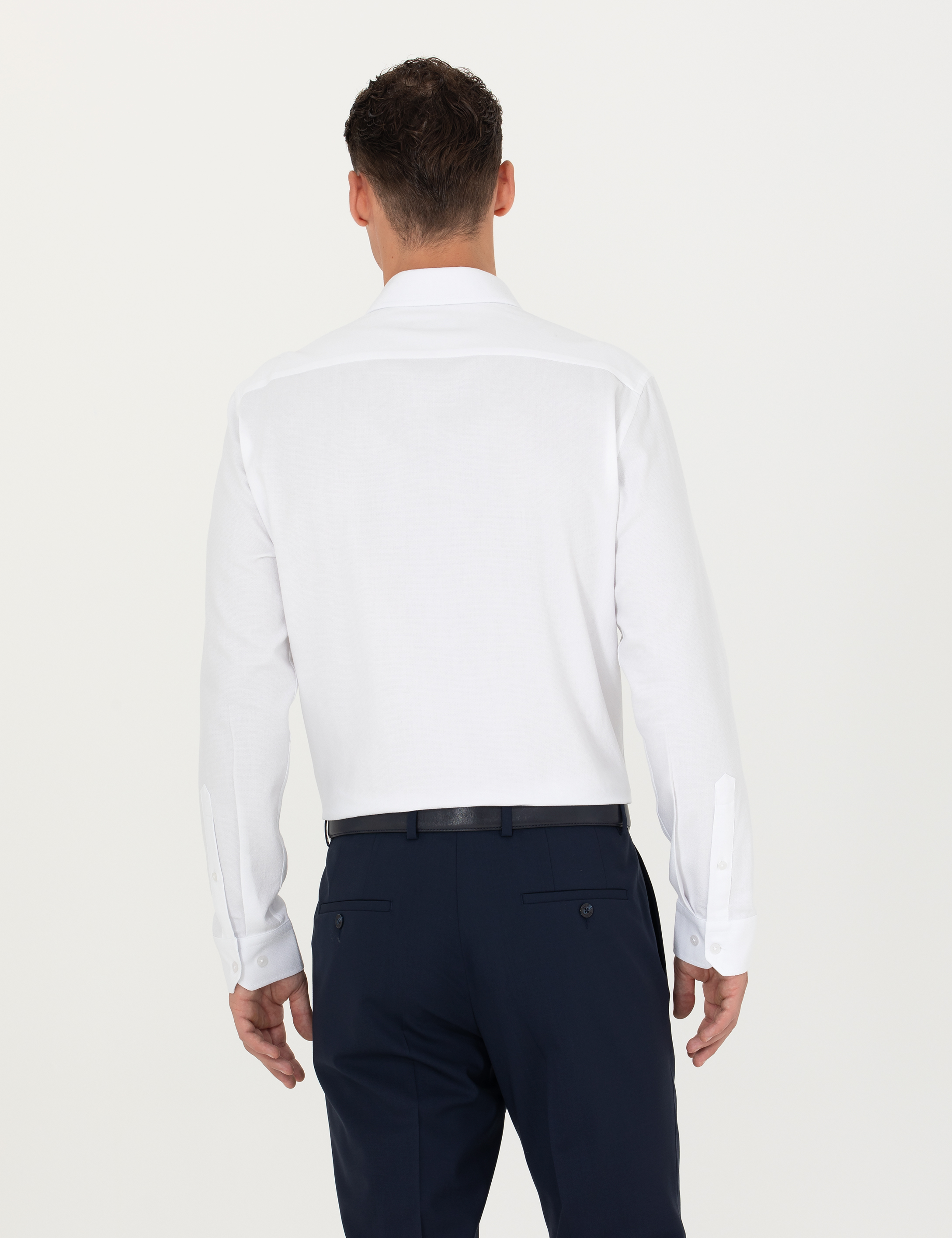 Pierre Cardin Beyaz Slim Fit Uzun Kollu Gömlek görsel 5