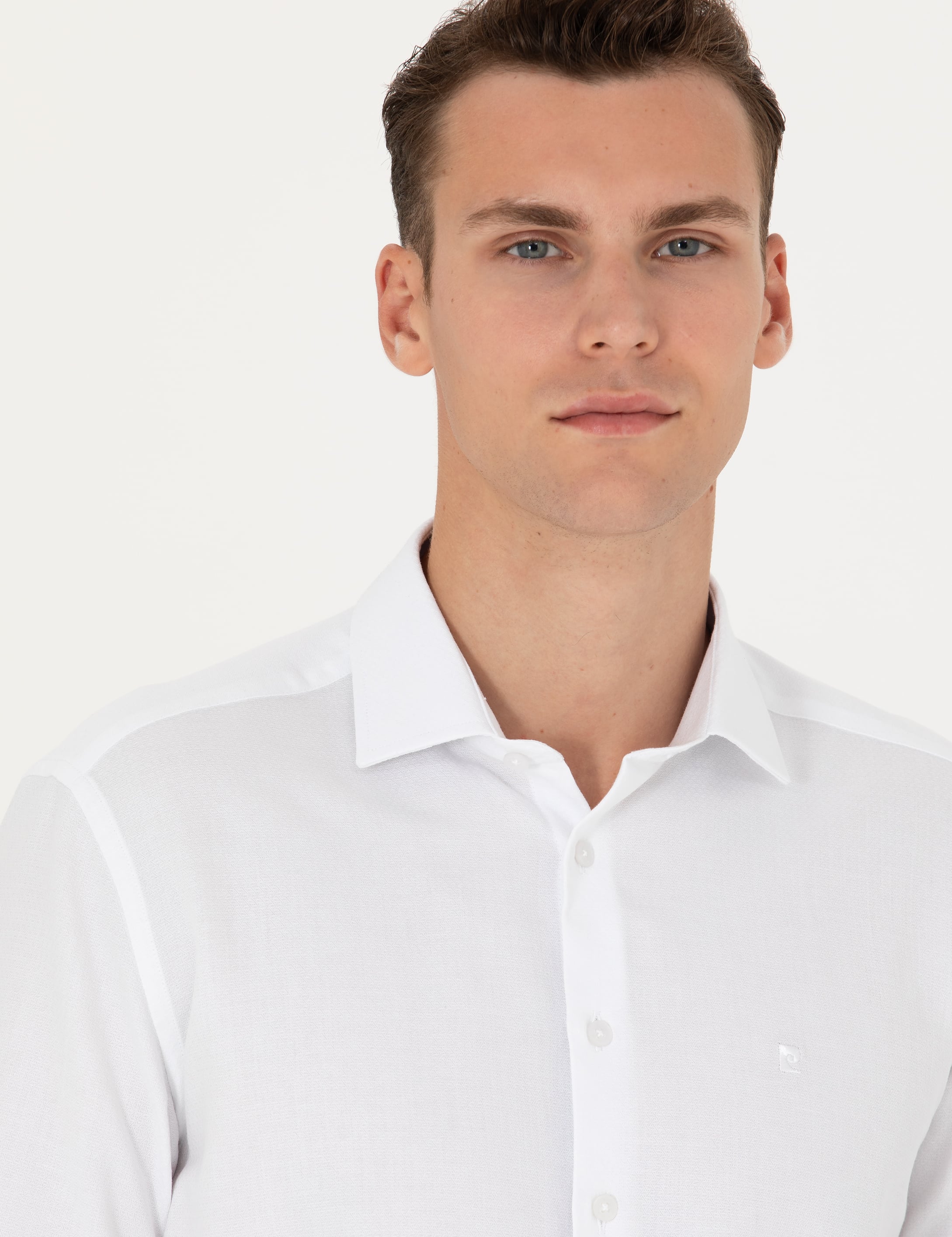 Pierre Cardin Beyaz Slim Fit Uzun Kollu Gömlek görsel 2