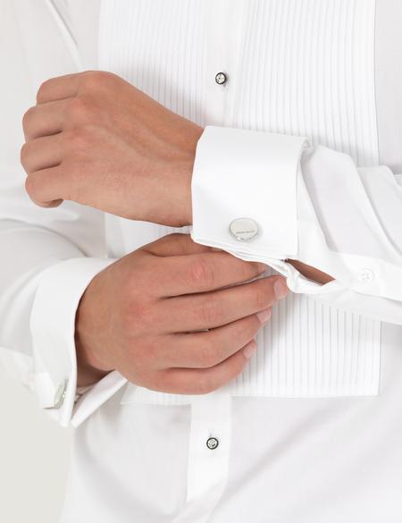 Beyaz Slim Fit Smokin Gömlek - 50277128006