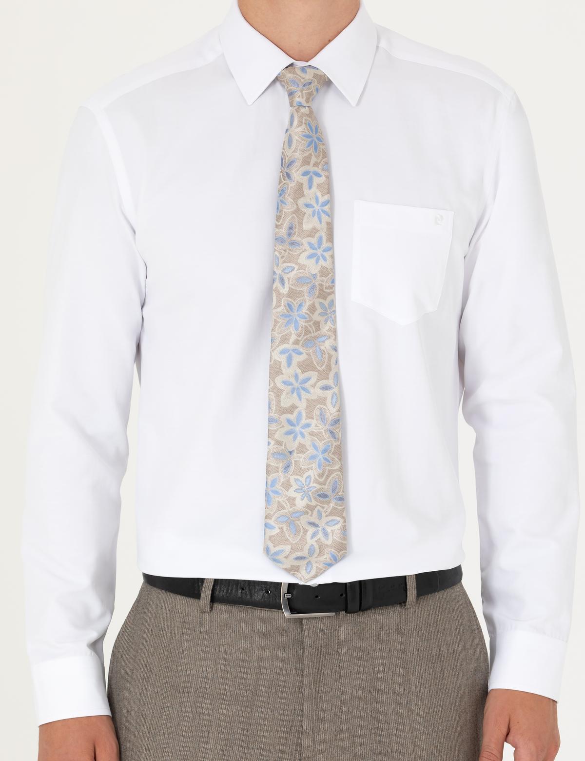 Beyaz Regular Fit Uzun Kollu Basic Gömlek - 50277764002