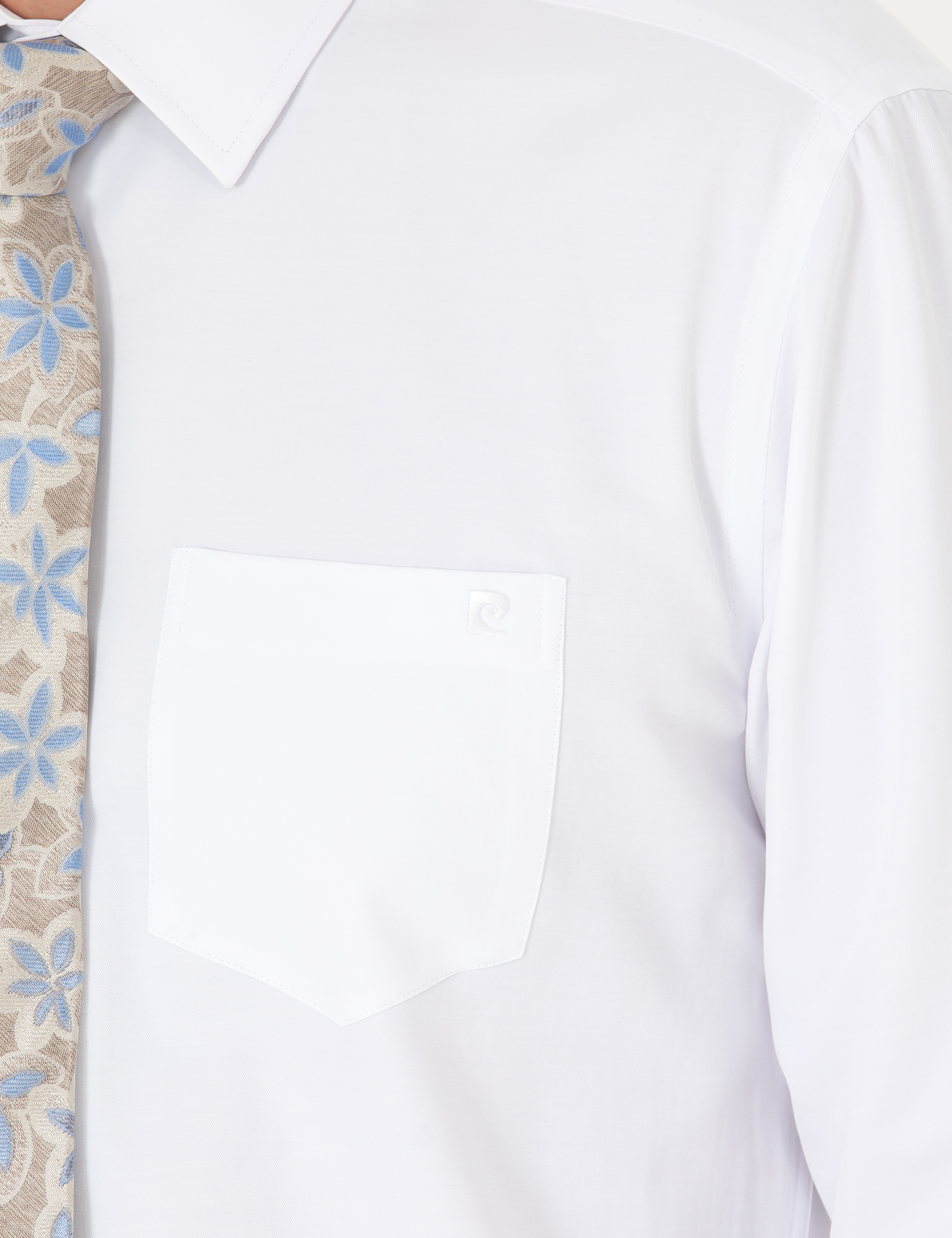 Pierre Cardin Beyaz Regular Fit Uzun Kollu Basic Gömlek görsel 7