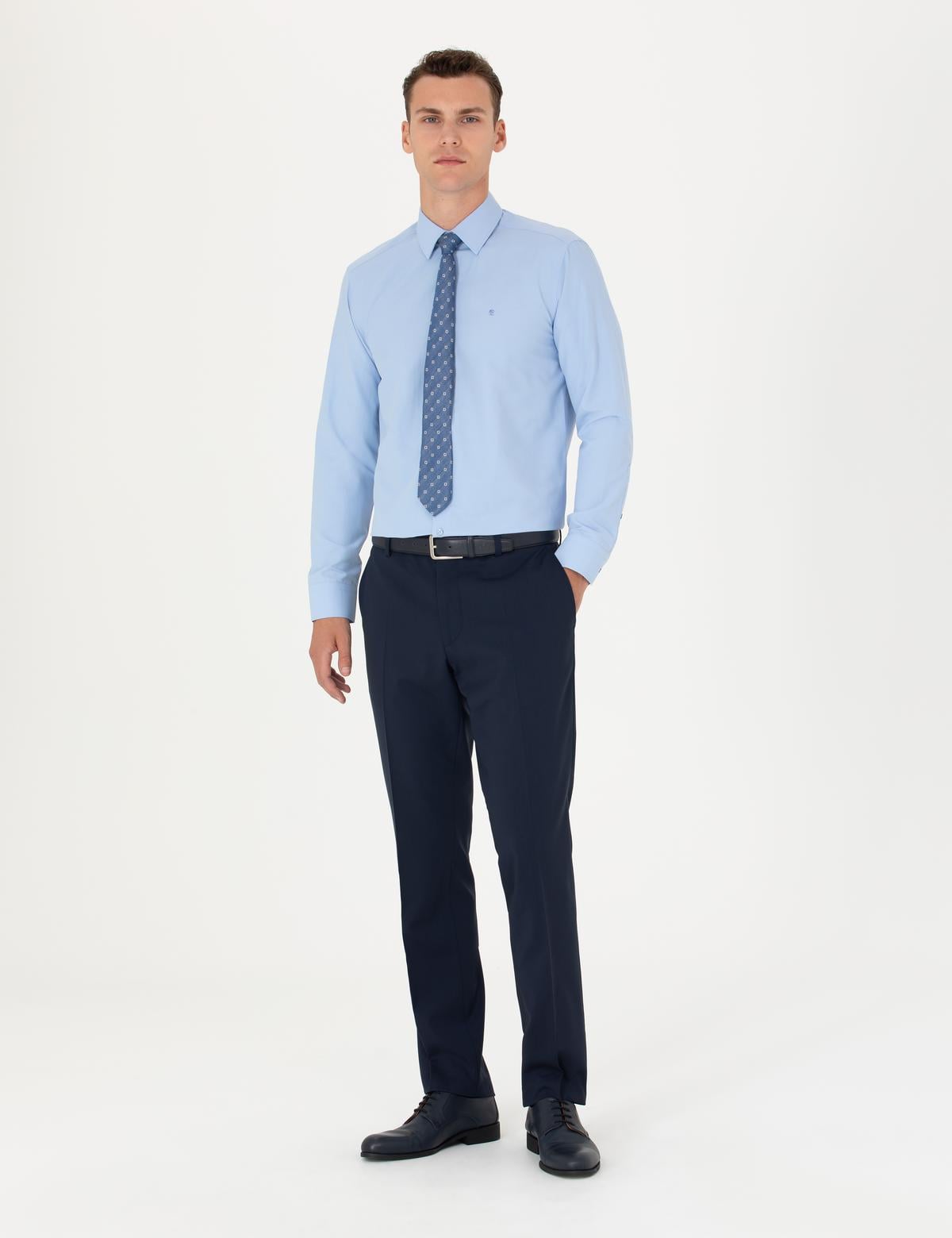 Mavi Regular Fit Uzun Kollu Basic Gömlek - 50275813019