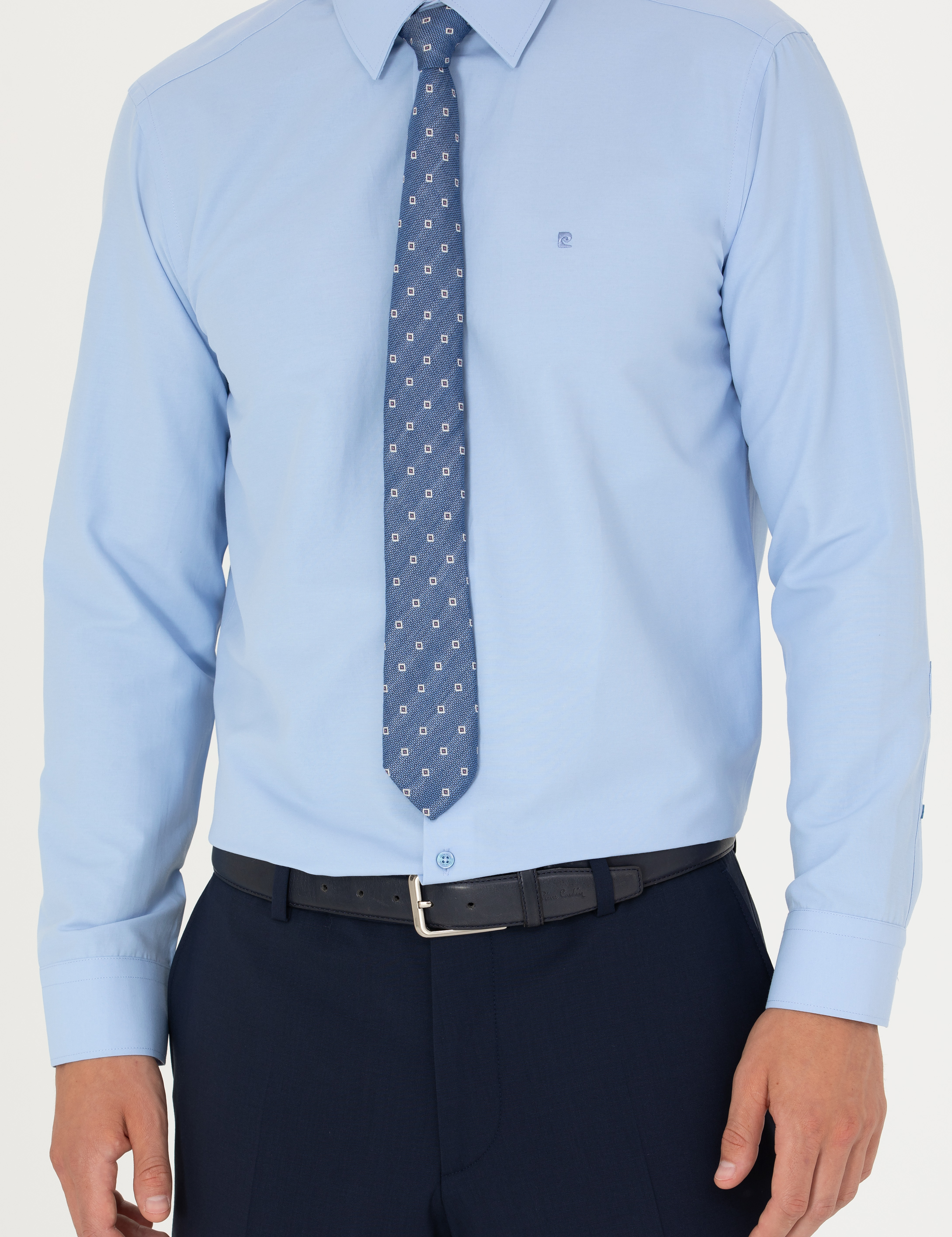 Mavi Regular Fit Uzun Kollu Basic Gömlek - Image 6