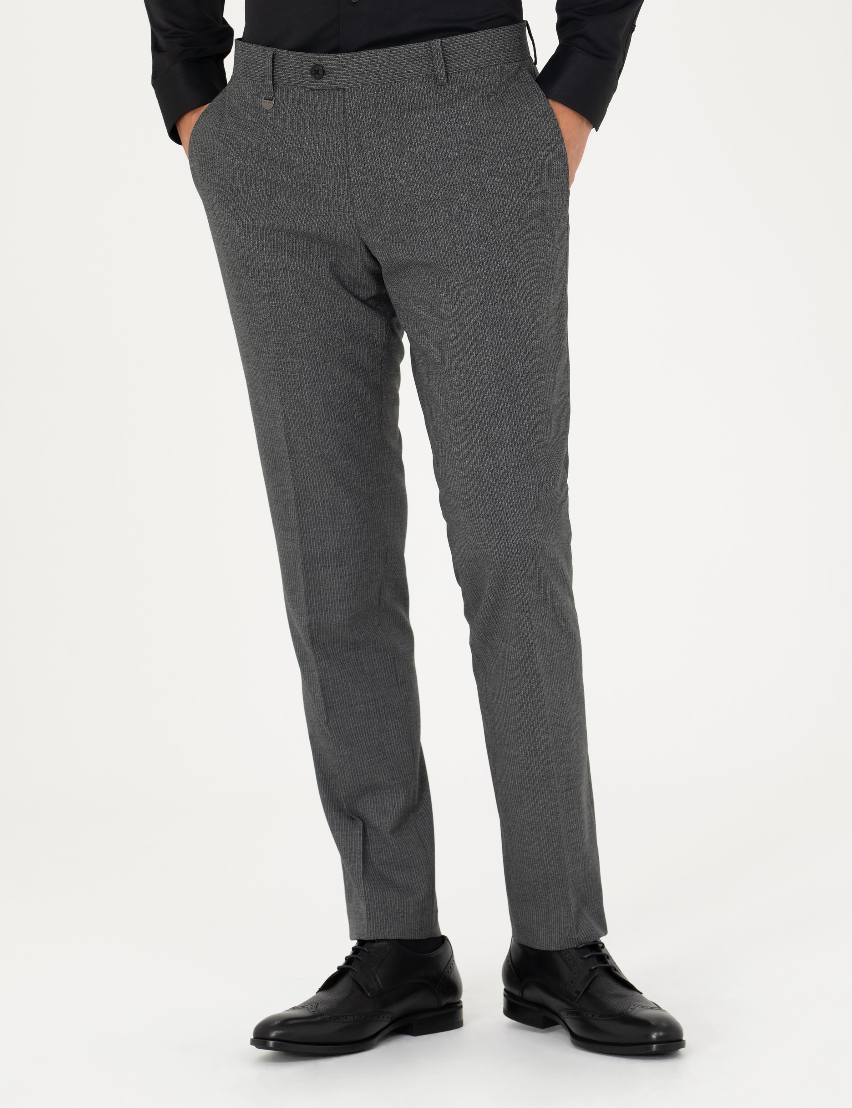 Füme Slim Fit Kumaş Pantolon