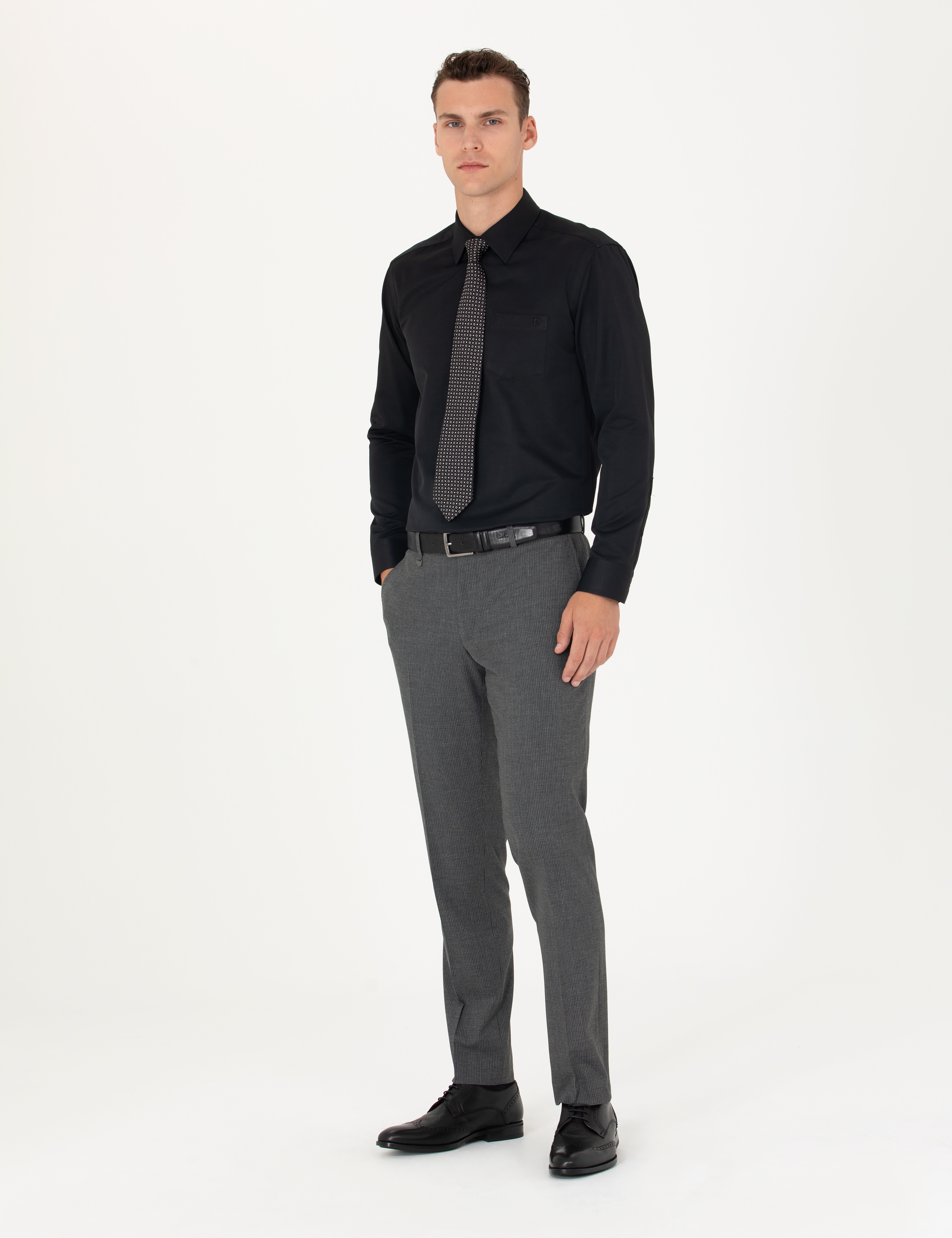 Füme Slim Fit Kumaş Pantolon - Image 1