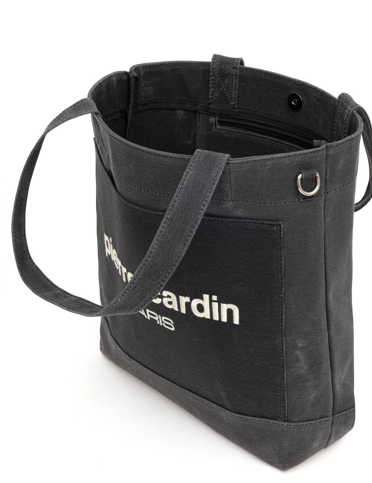 Siyah Kanvas Kol Çantası - 50282219001