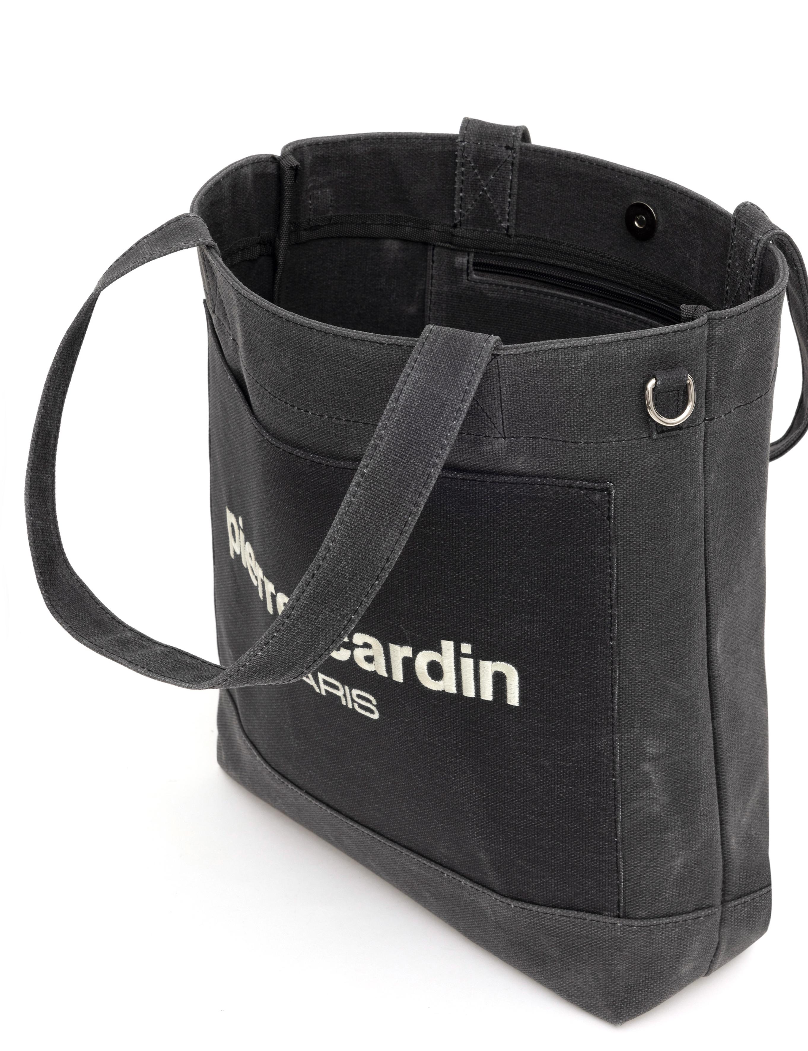 Siyah Kanvas Kol Çantası