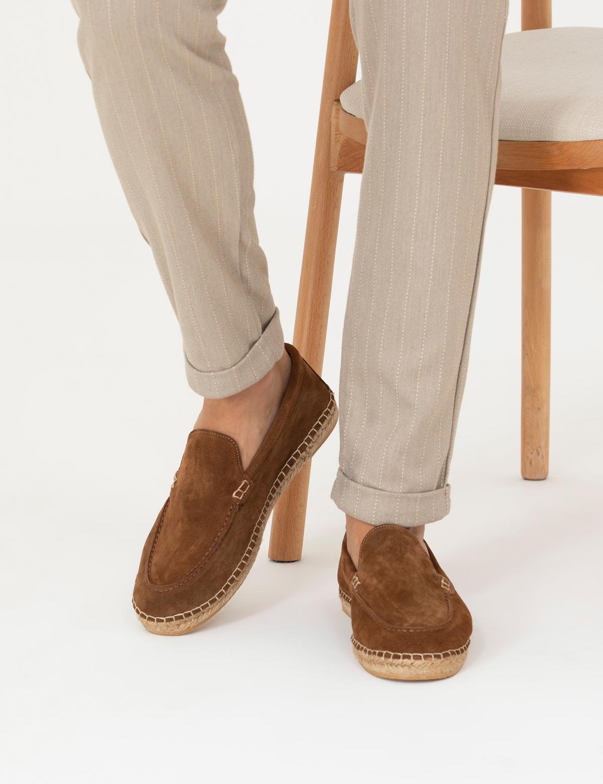 Kahverengi Espadril Ayakkabı - 50267883005