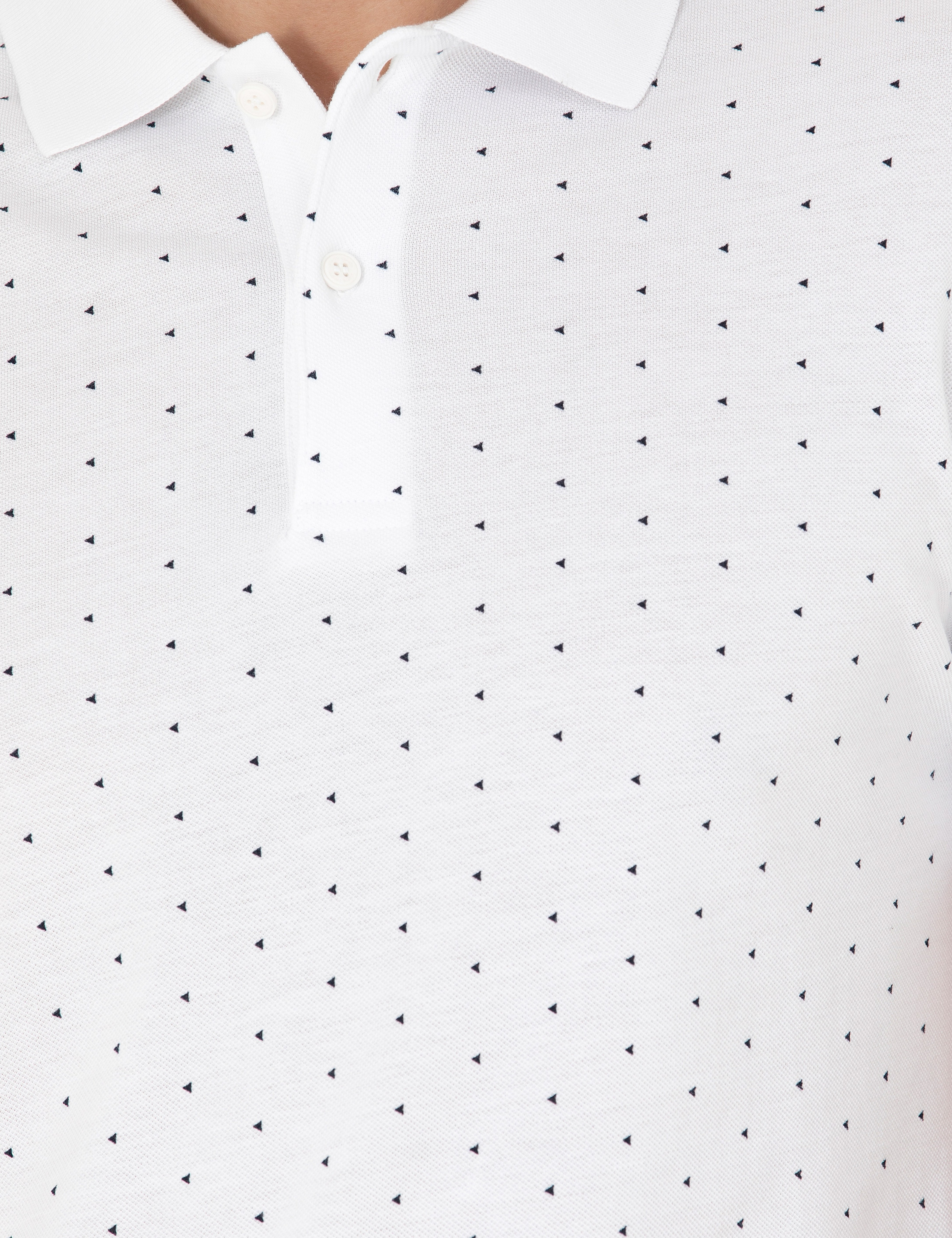 Beyaz Slim Fit Polo Yaka Tişört