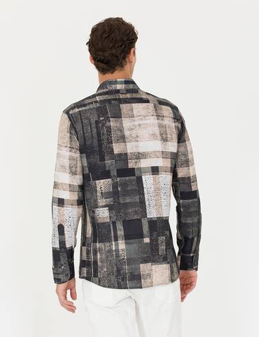 Siyah Slim Fit Uzun Kollu Gömlek