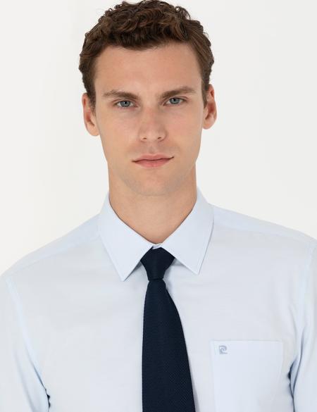 Açık Mavi Regular Fit Uzun Kollu Basic Gömlek - 50277763016