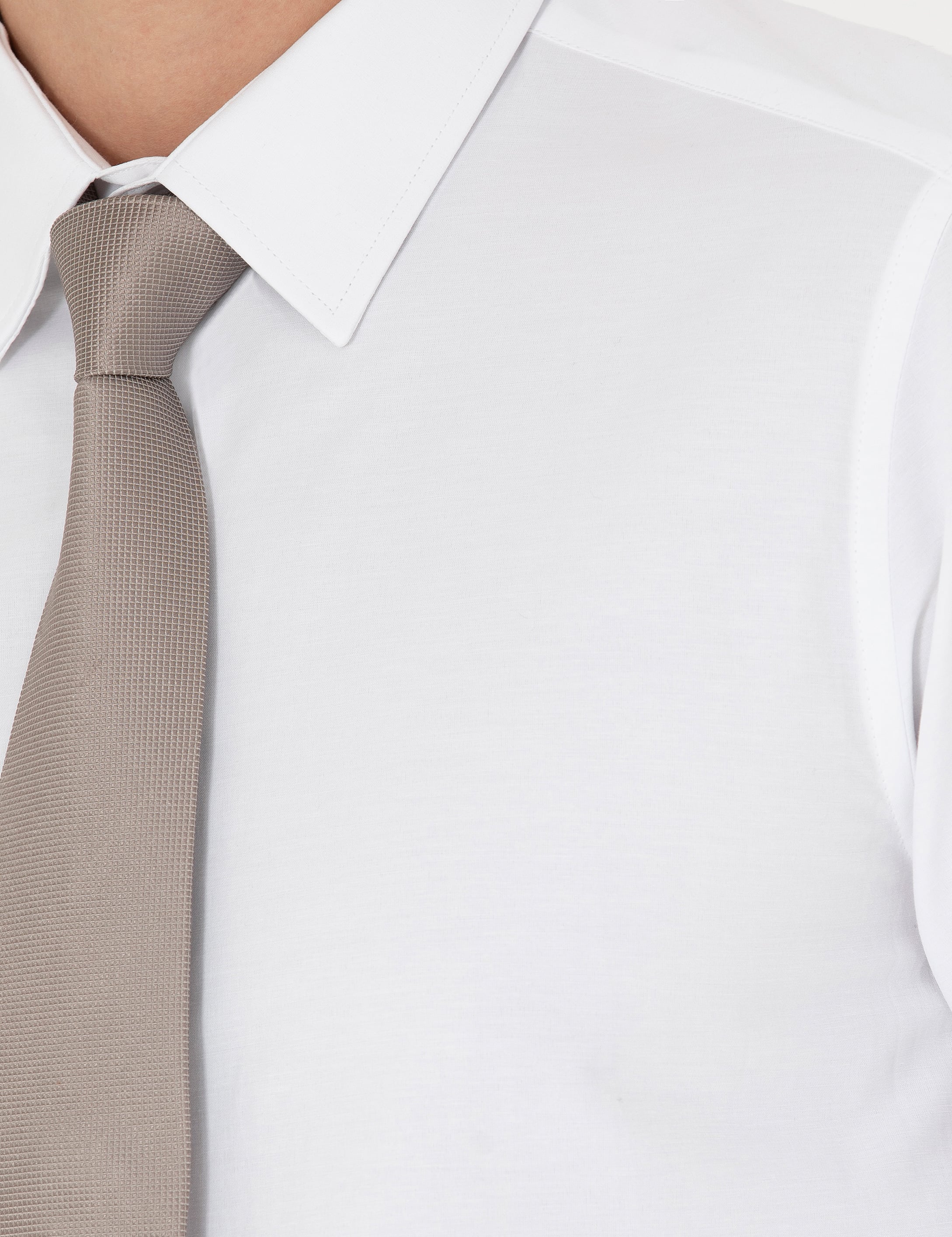 Pierre Cardin Beyaz Slim Fit Uzun Kollu Basic Gömlek görsel 7
