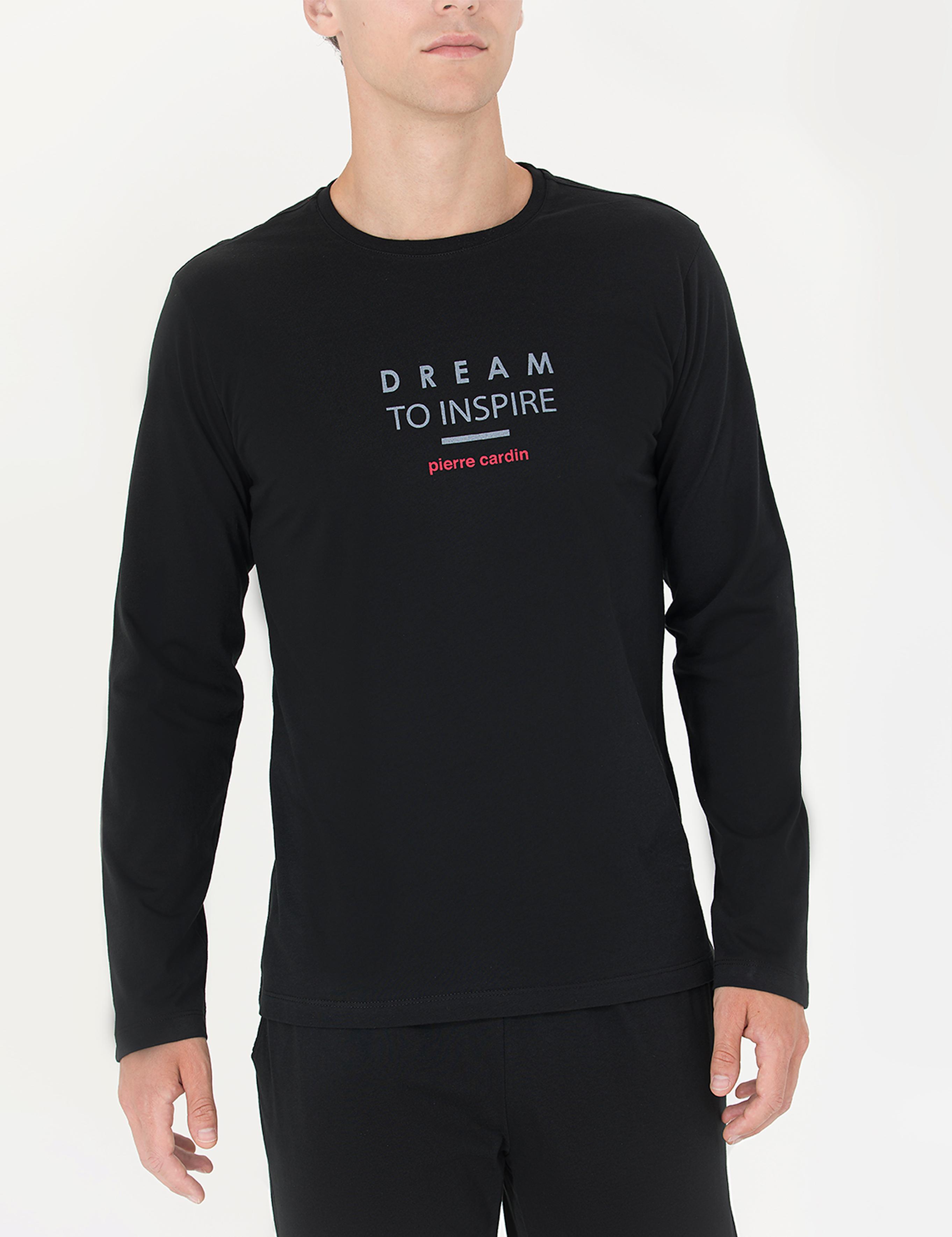 Siyah Uzunkol Pijama Takımı