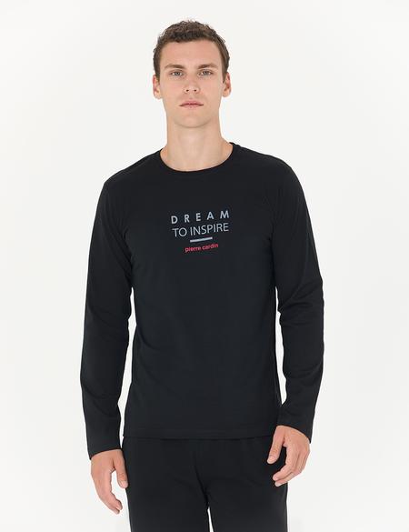 Siyah Uzunkol Pijama Takımı - 50284149001