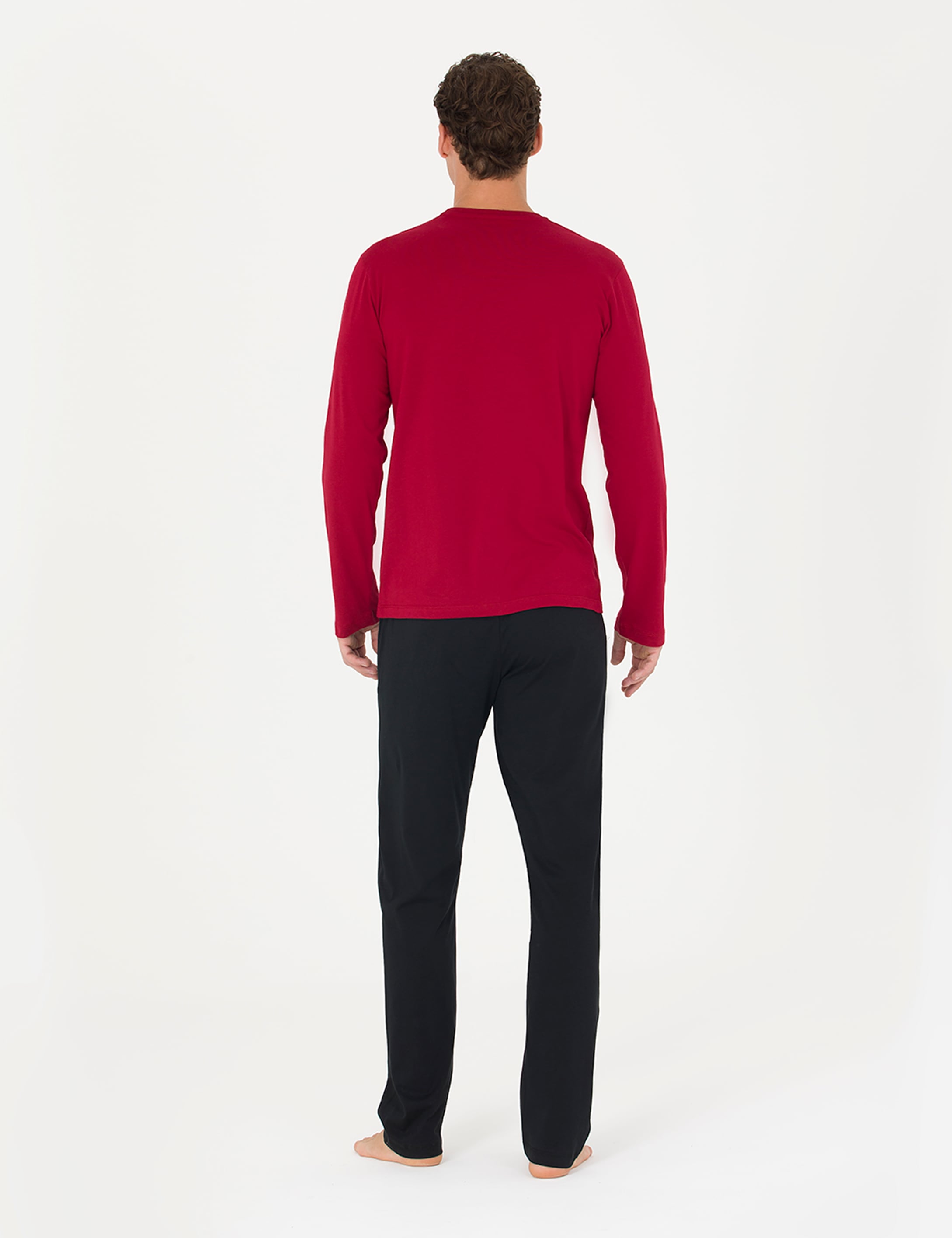 Bordo Pijama Takımı