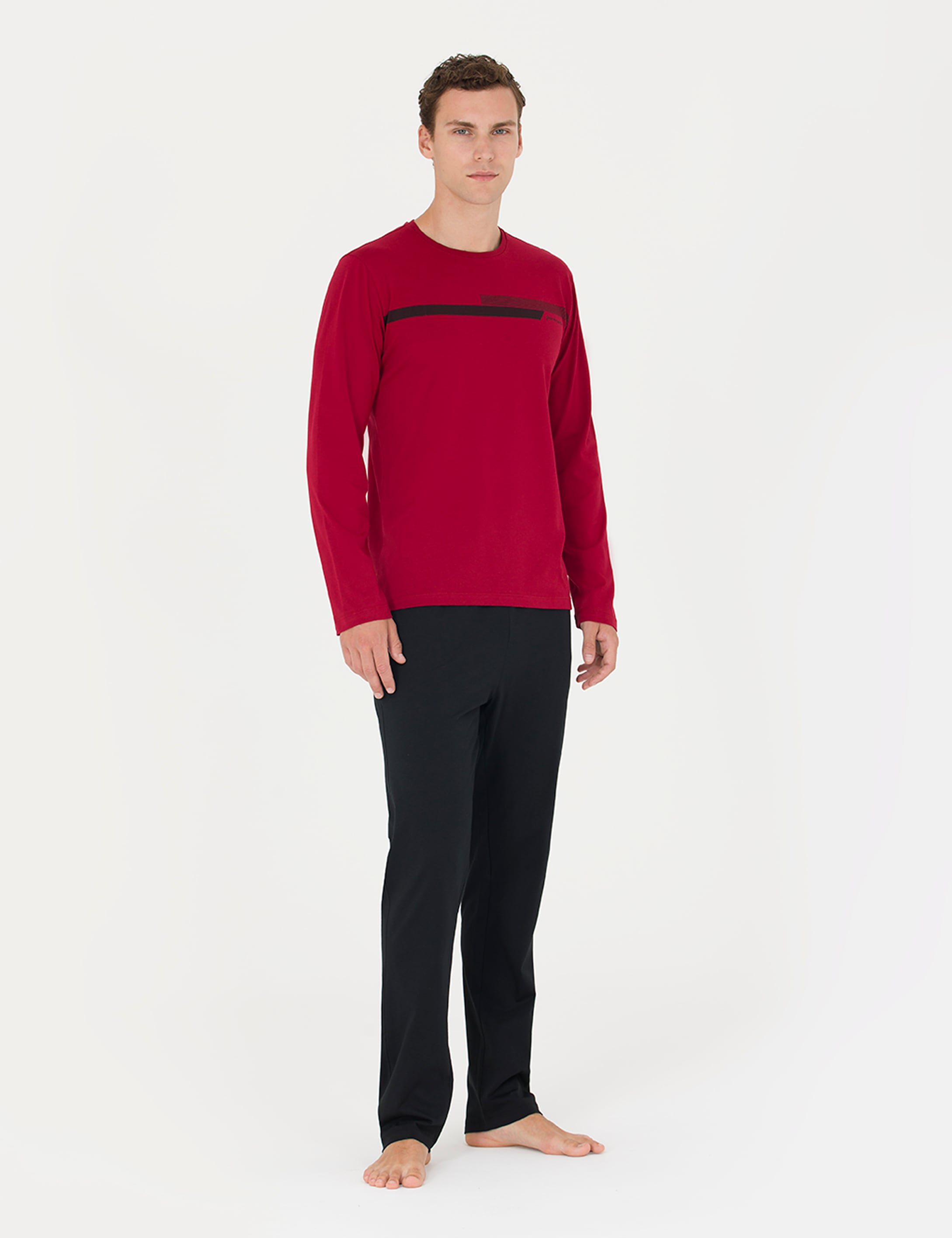 Bordo Pijama Takımı - Image 3