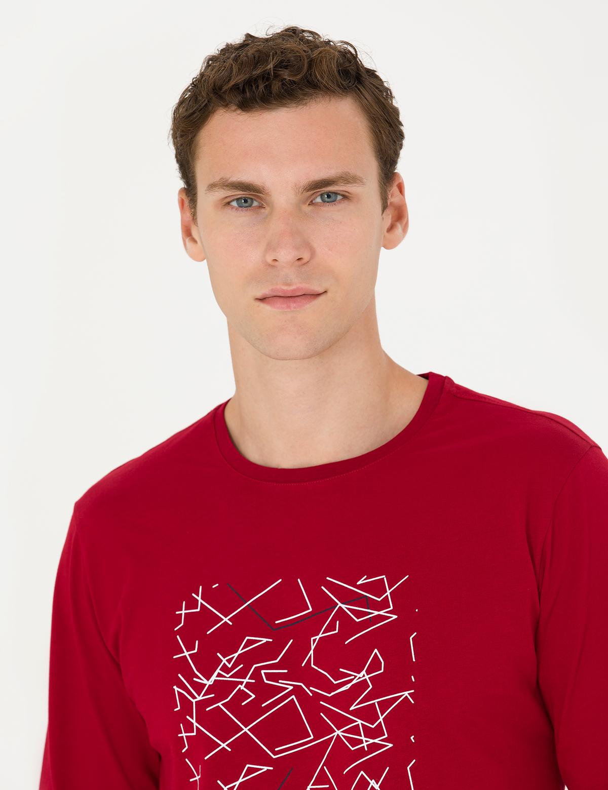 Bordo Pijama Takımı - 50284189008