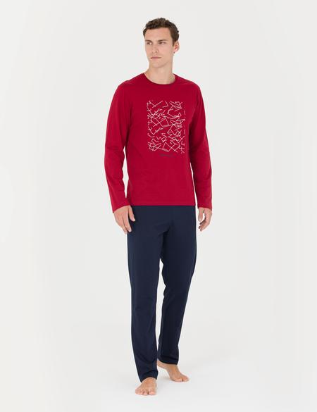 Bordo Pijama Takımı - 50284189008