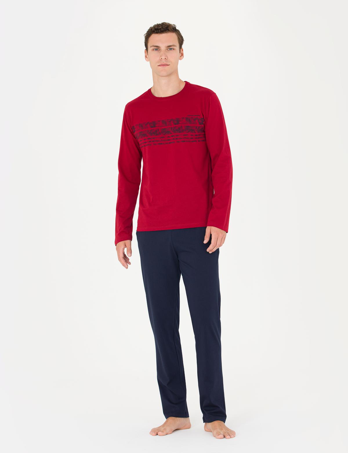 Bordo Pijama Takımı