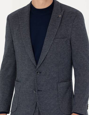 Lacivert Ekstra Slim Fit Spor Takım Elbise