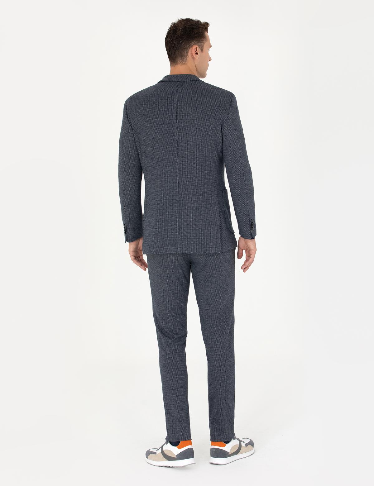 Lacivert Ekstra Slim Fit Spor Takım Elbise - 50277602014