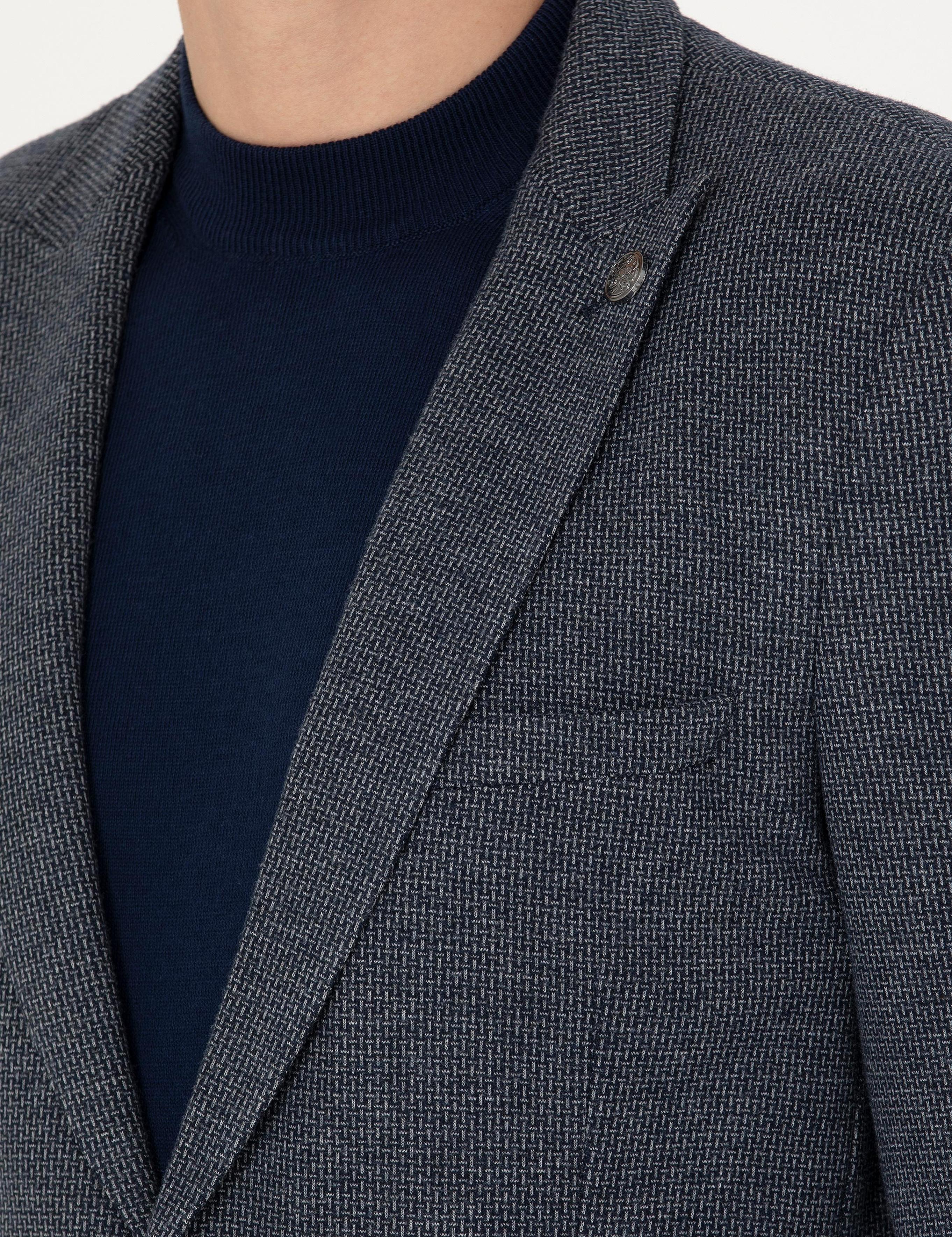 Lacivert Ekstra Slim Fit Spor Takım Elbise