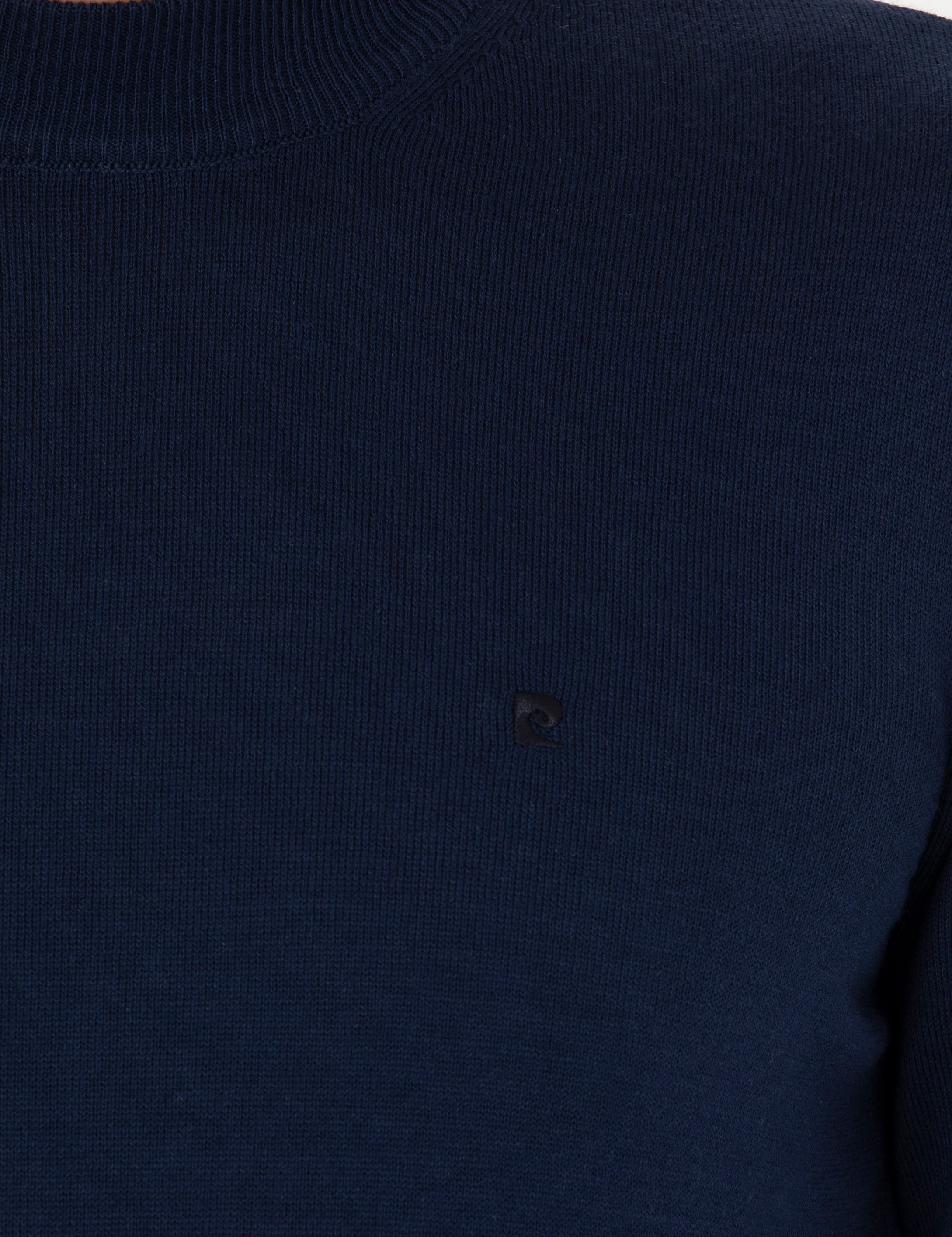 Pierre Cardin Açık Lacivert Slim Fit Çeyrek Yaka Basic Triko Kazak görsel 7