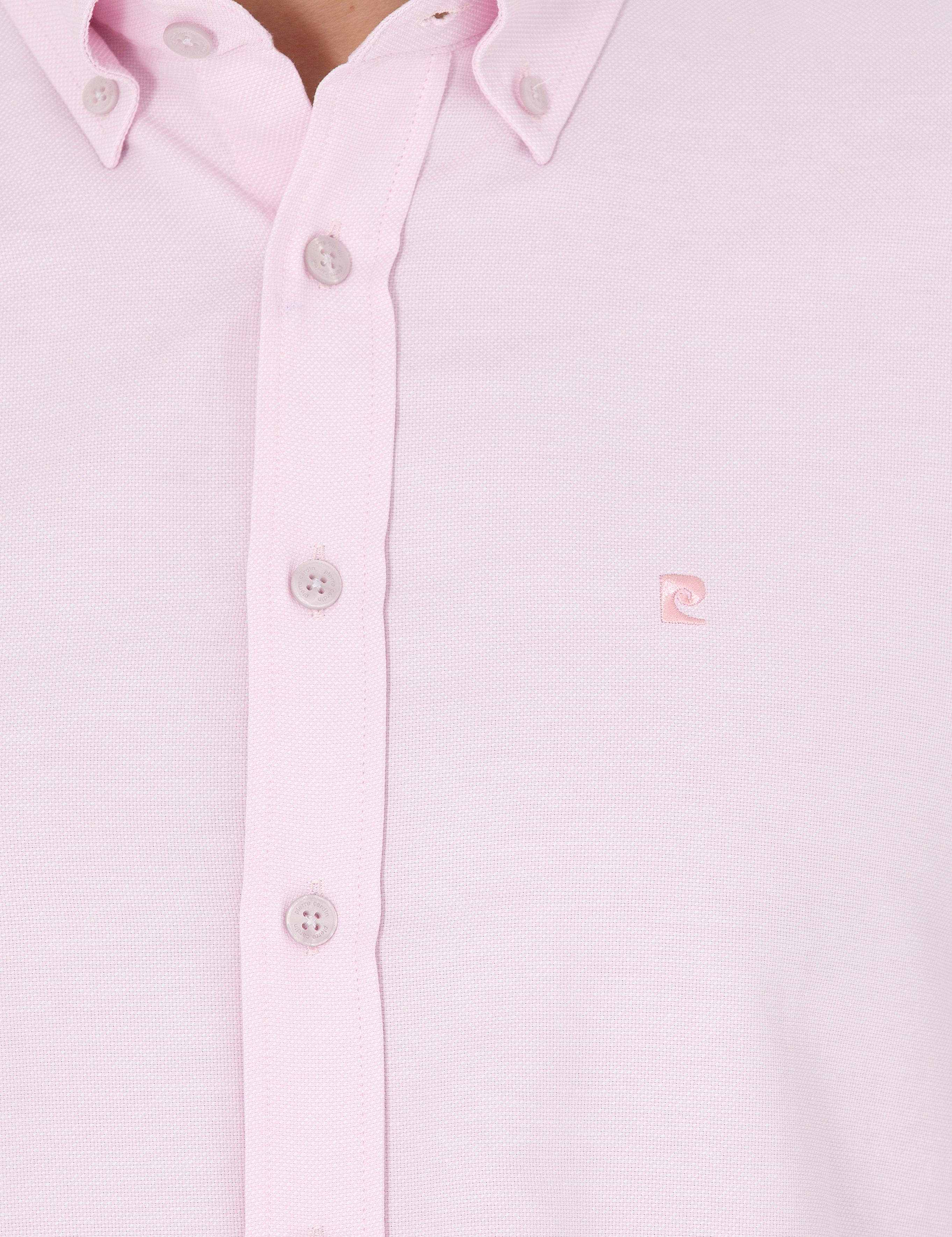 Pembe Slim Fit Uzun Kollu Gömlek