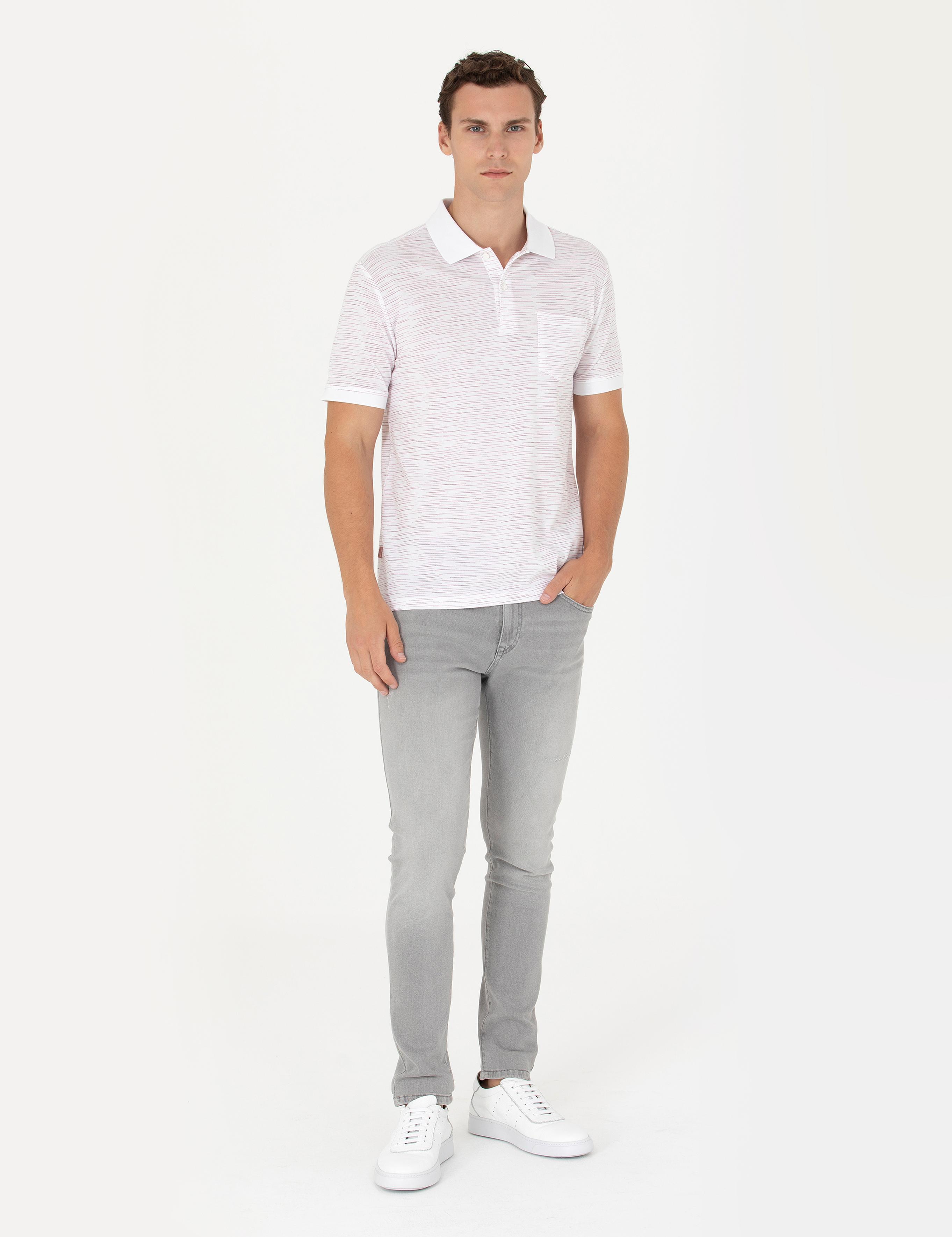 Ekru Regular Fit Polo Yaka Tişört