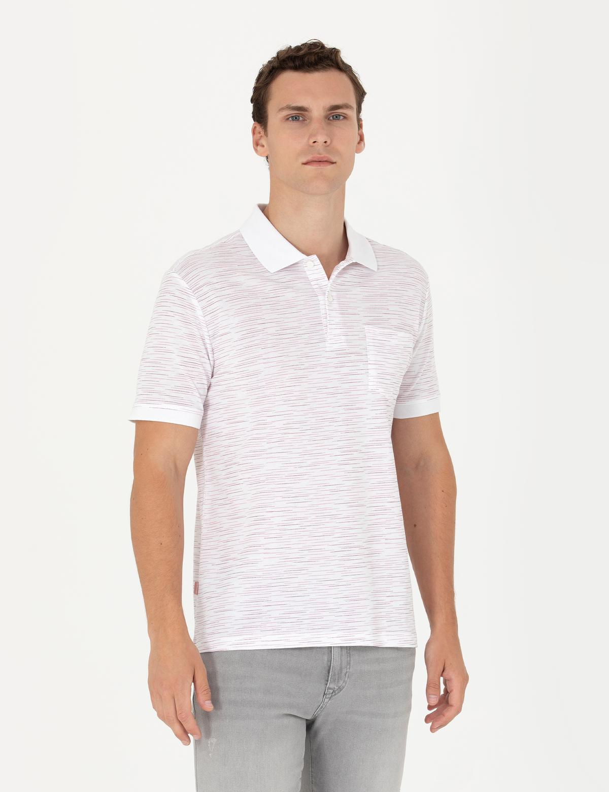 Ekru Regular Fit Polo Yaka Tişört