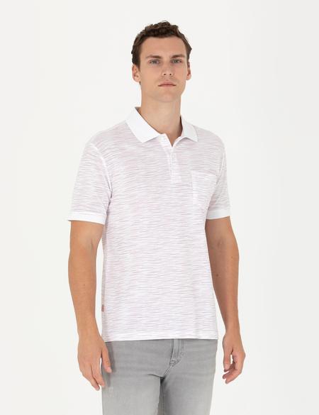 Ekru Regular Fit Polo Yaka Tişört - 50273576010