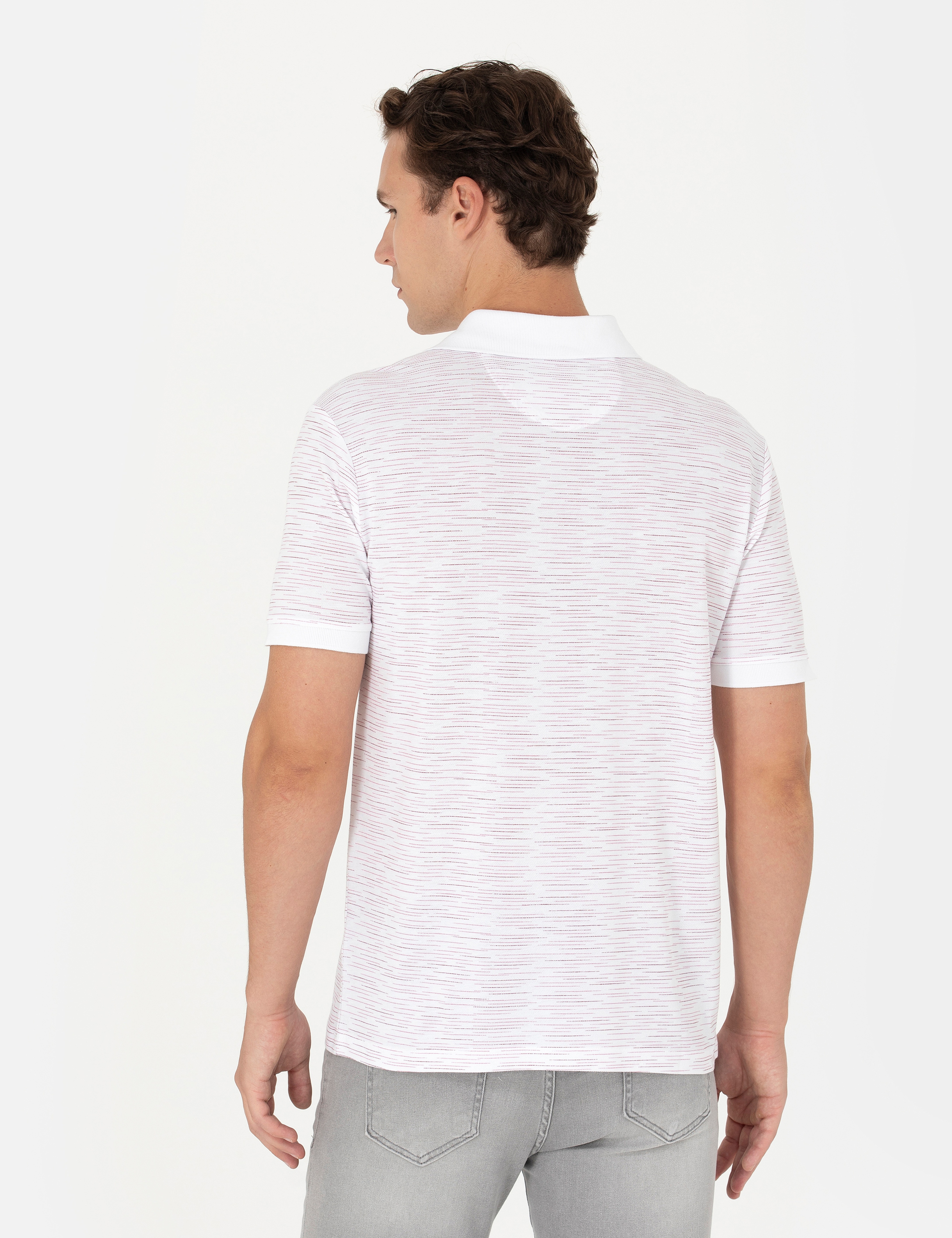 Ekru Regular Fit Polo Yaka Tişört