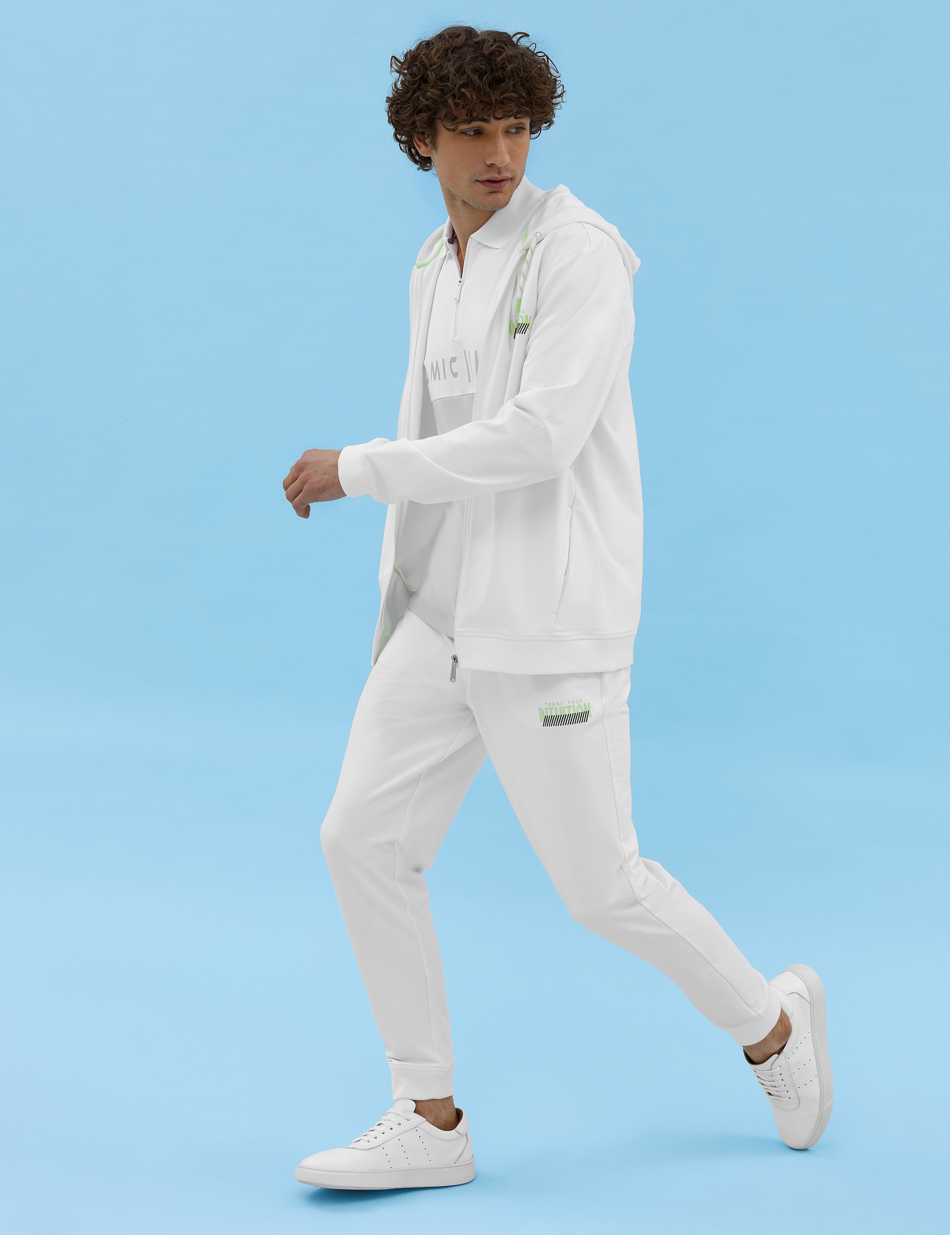 Ekru Extra Slim Fit Eşofman Altı