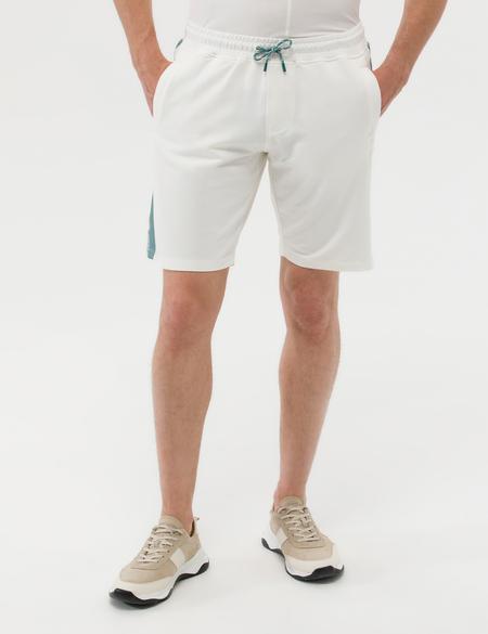 Ekru Slim Fit Örme Şort - 50262649054