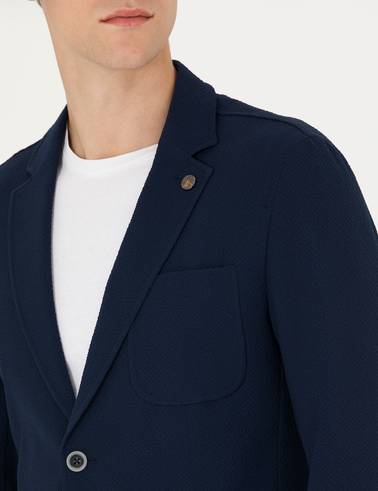 Lacivert Ekstra Slim Fit Blazer Ceket