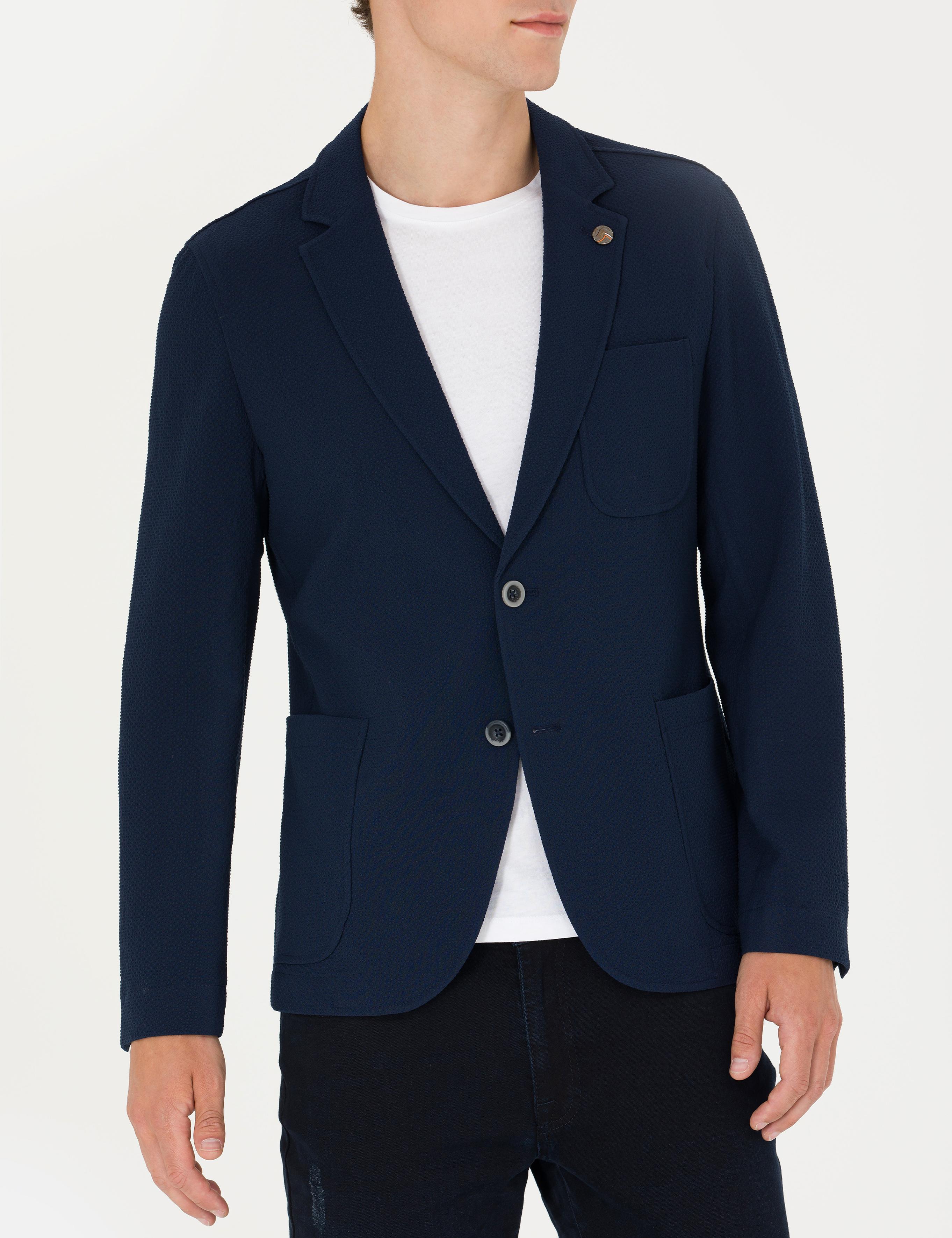 Lacivert Ekstra Slim Fit Blazer Ceket