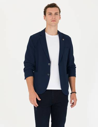 Lacivert Ekstra Slim Fit Blazer Ceket