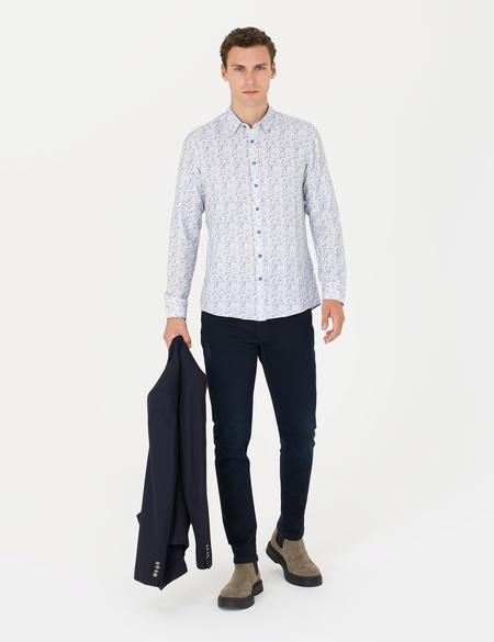 Mavi Slim Fit Uzun Kollu Gömlek - 50273552036