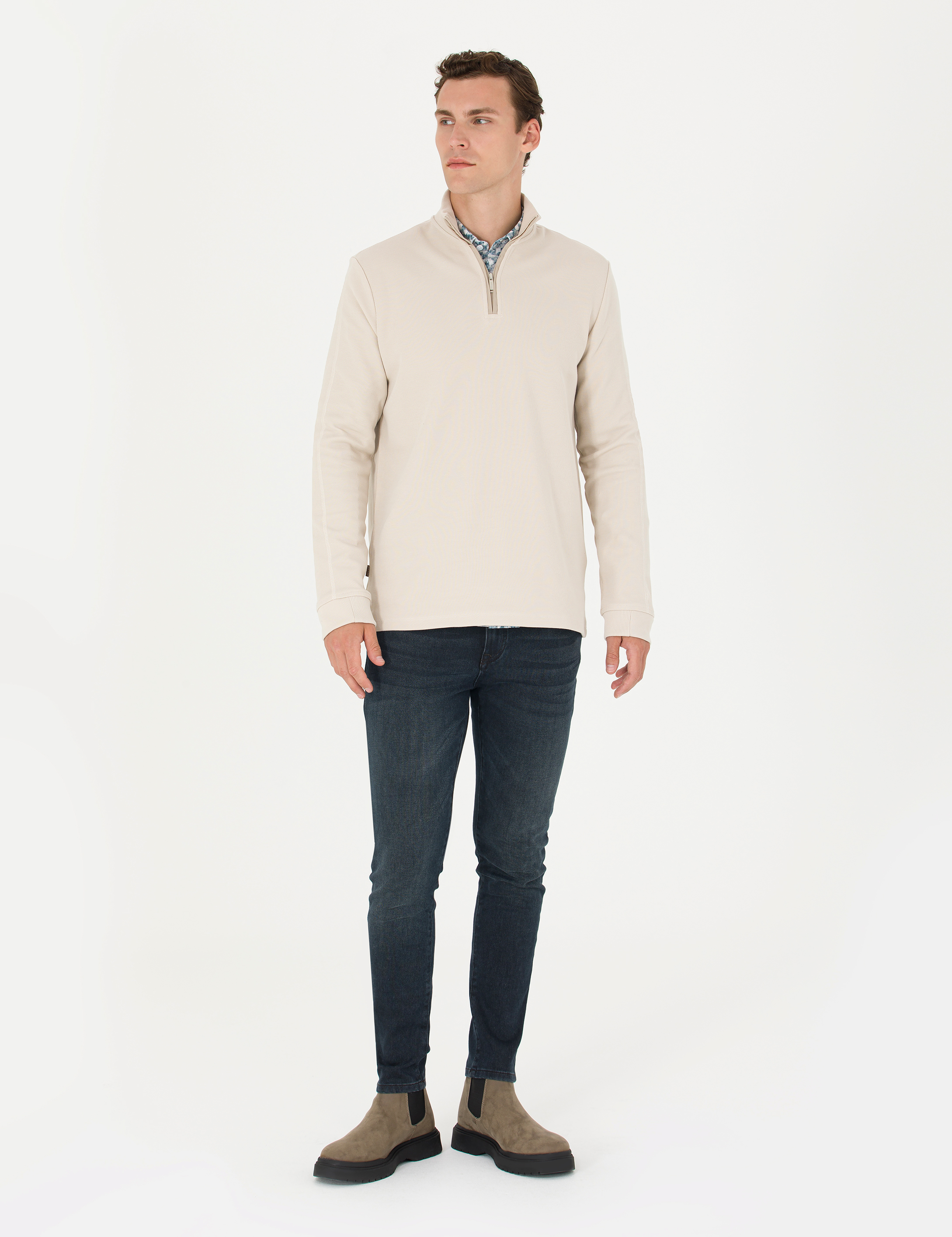 Pierre Cardin Coconut Regular Fit Sweatshirt görsel 4