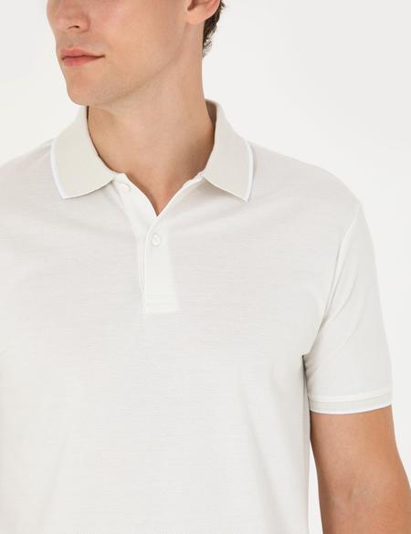 Açık Gri Slim Fit Polo Yaka Tişört - 50273588014