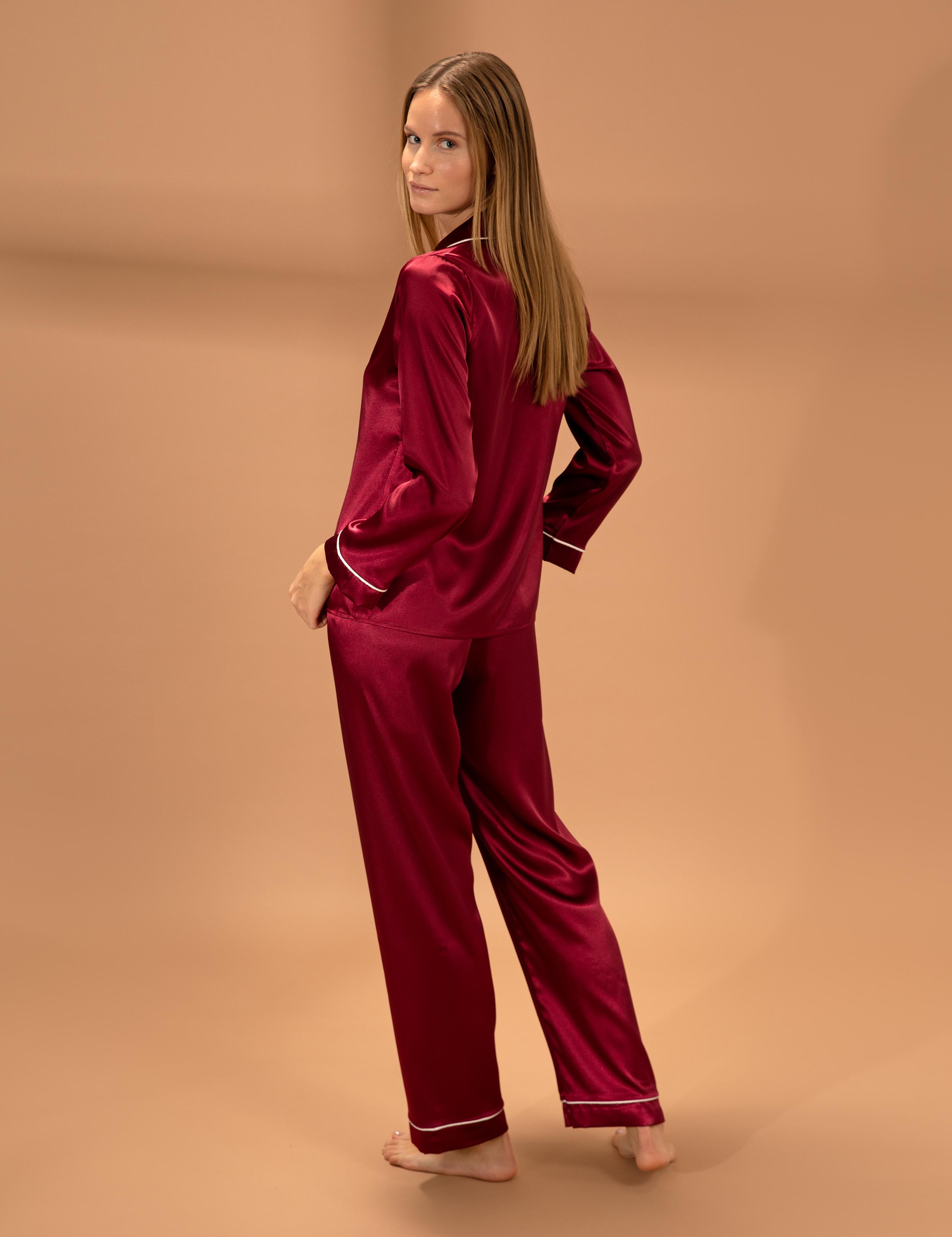 Bordo Pijama Takımı