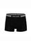 Siyah Pamuk Modal Karışımlı Tekli Boxer