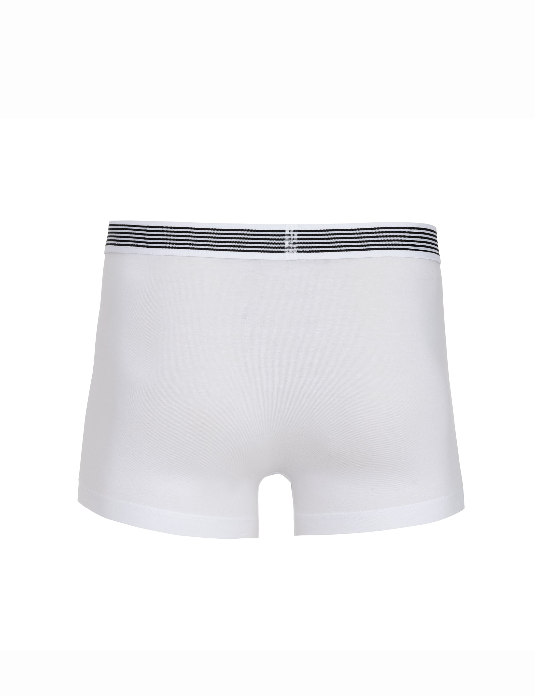 Beyaz Pamuk Modal Karışımlı Tekli Boxer - Image 2