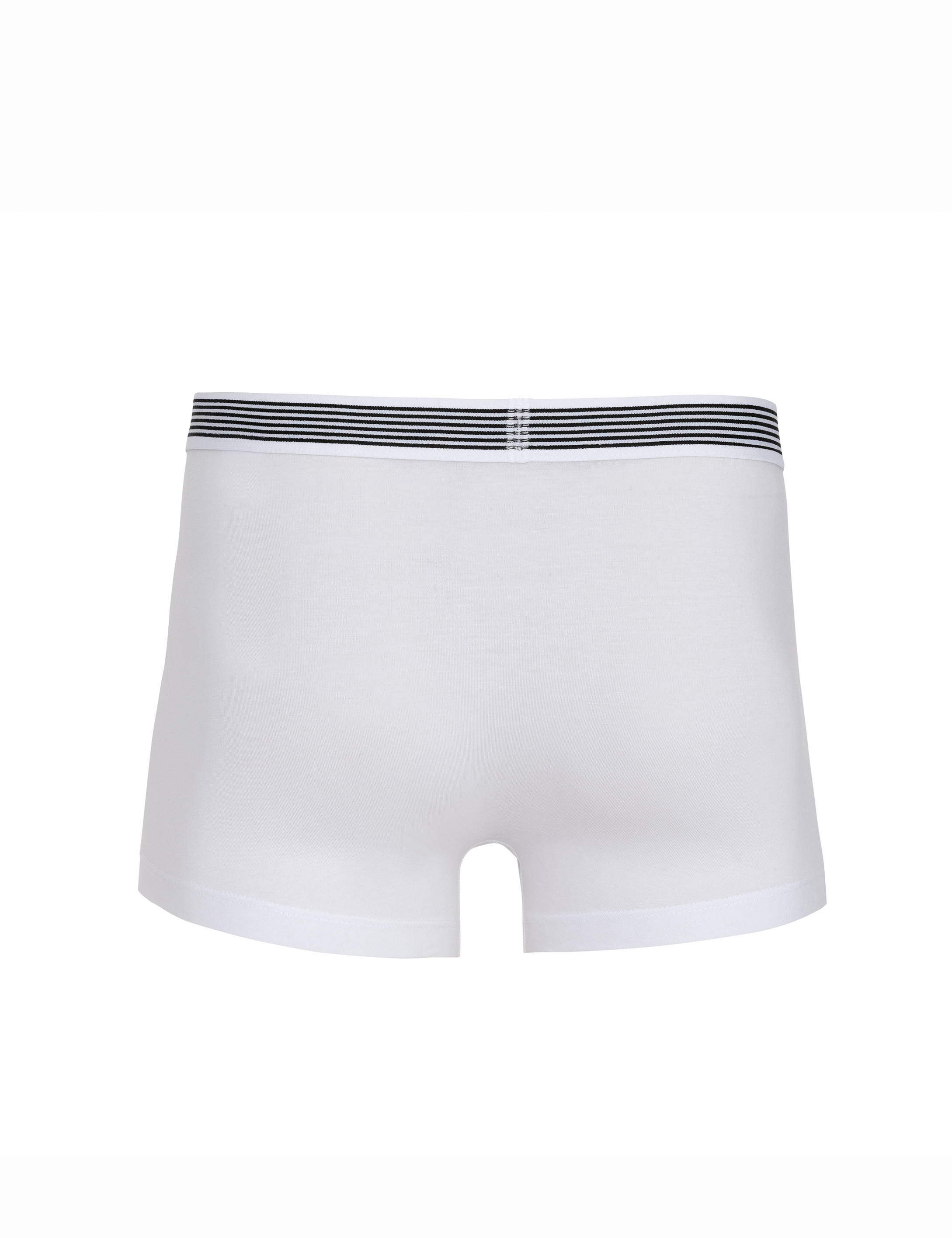 Beyaz Pamuk Modal Karışımlı Tekli Boxer