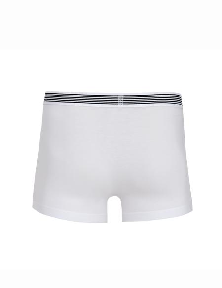 Beyaz Pamuk Modal Karışımlı Tekli Boxer - 50287006004