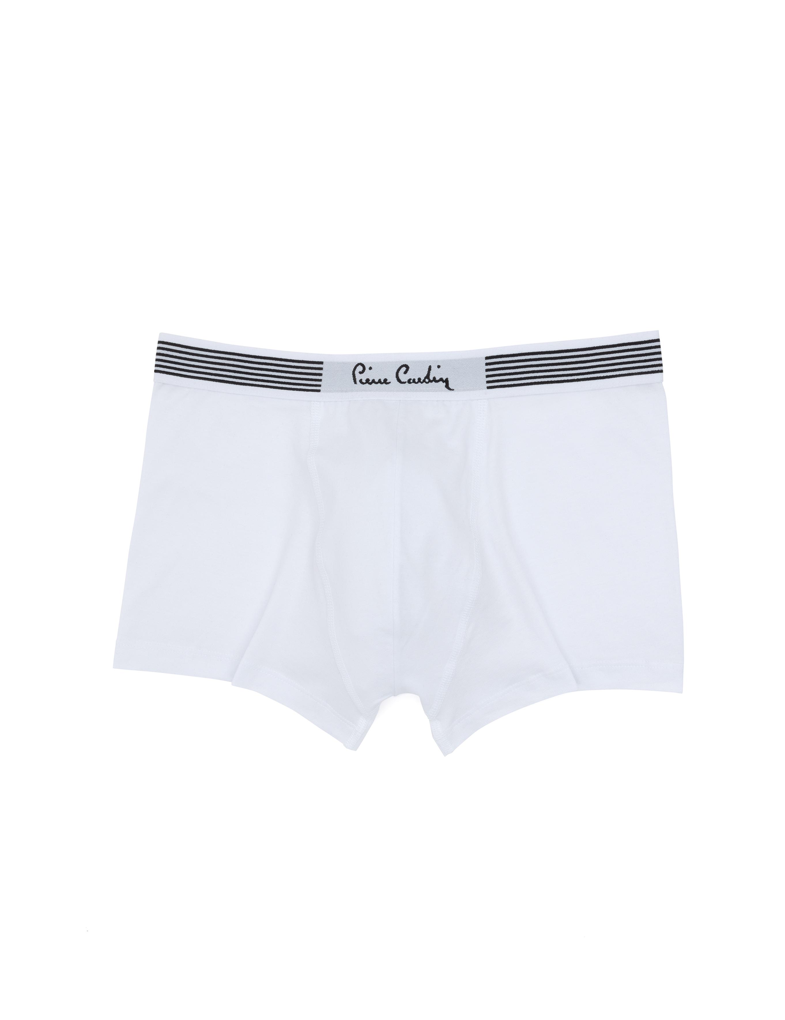 Beyaz Pamuk Modal Karışımlı Tekli Boxer