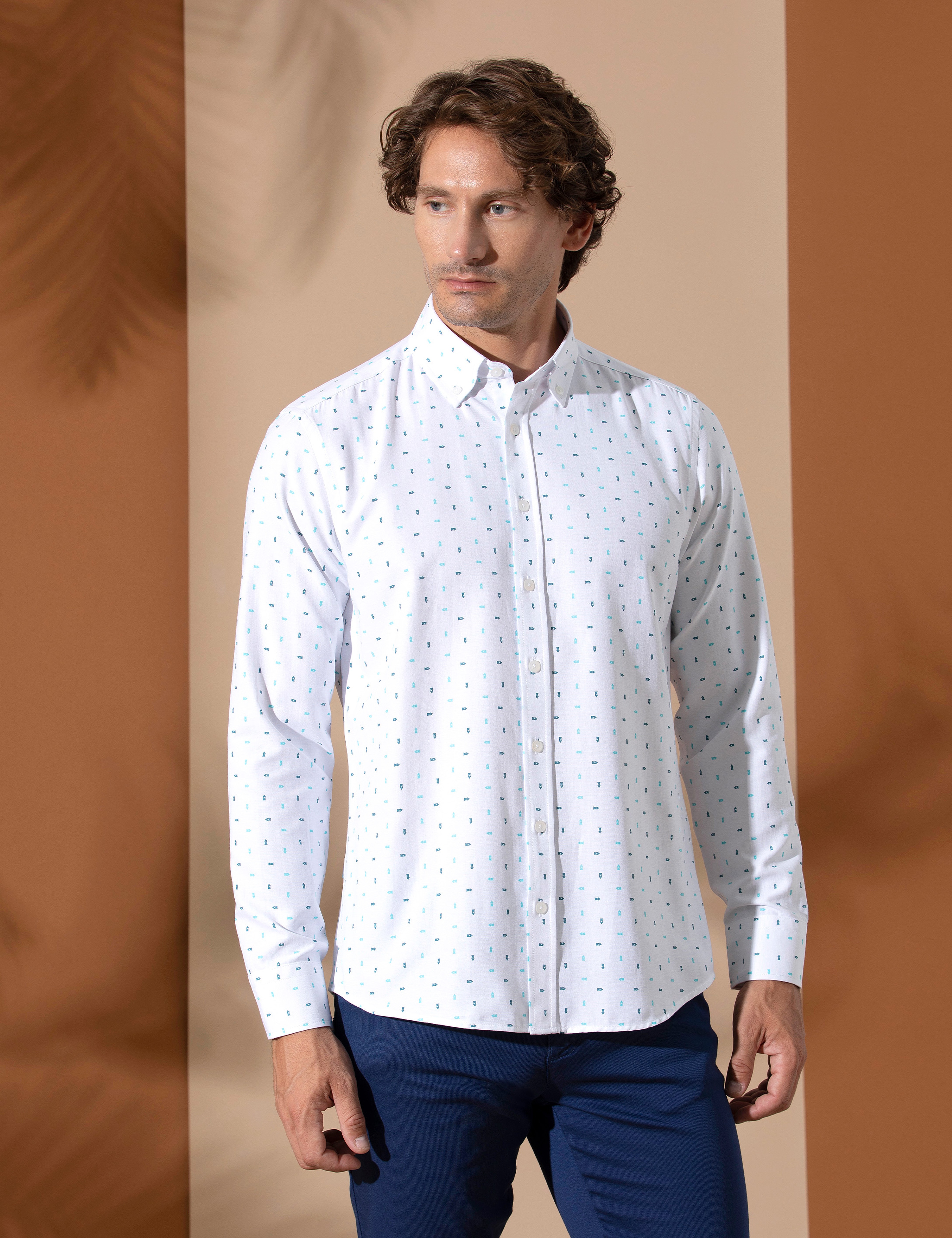 Aqua Slim Fit Uzun Kollu Gömlek - Image 2