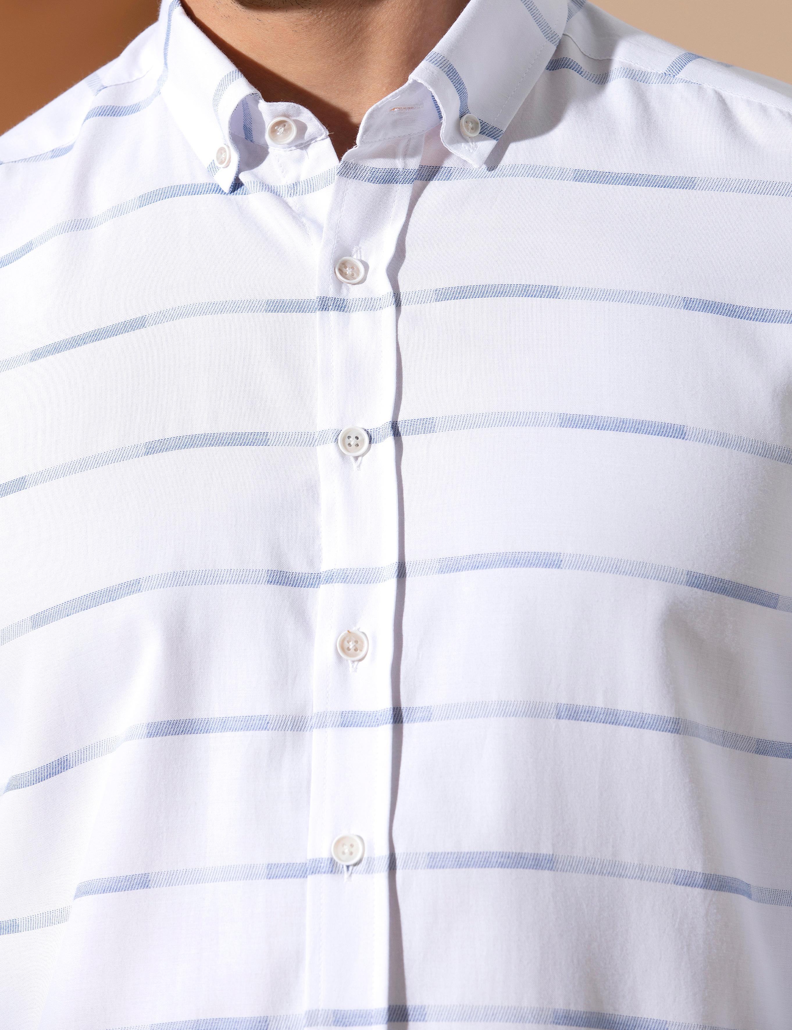 Mavi Slim Fit Uzun Kollu Gömlek