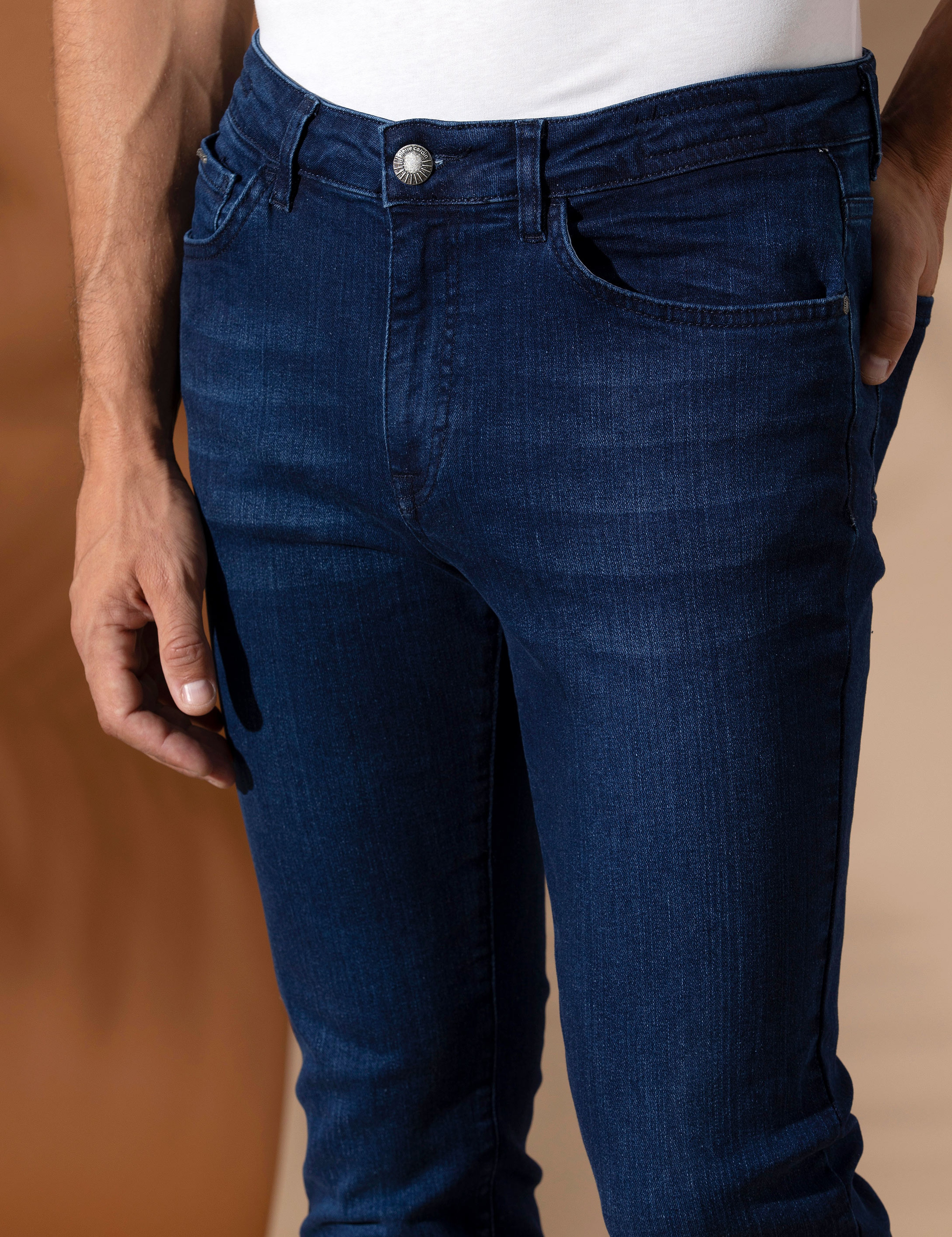 Lacivert Slim Fit Jean Pantolon - Image 6
